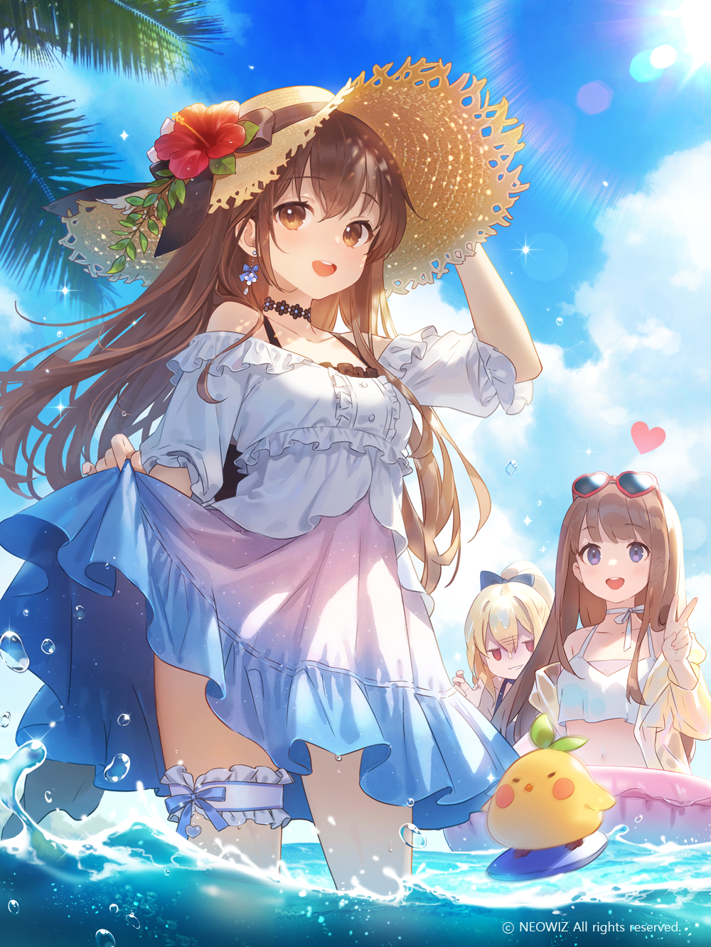 Summer Beach Day with Nyma and Friends HD Phone Wallpaper