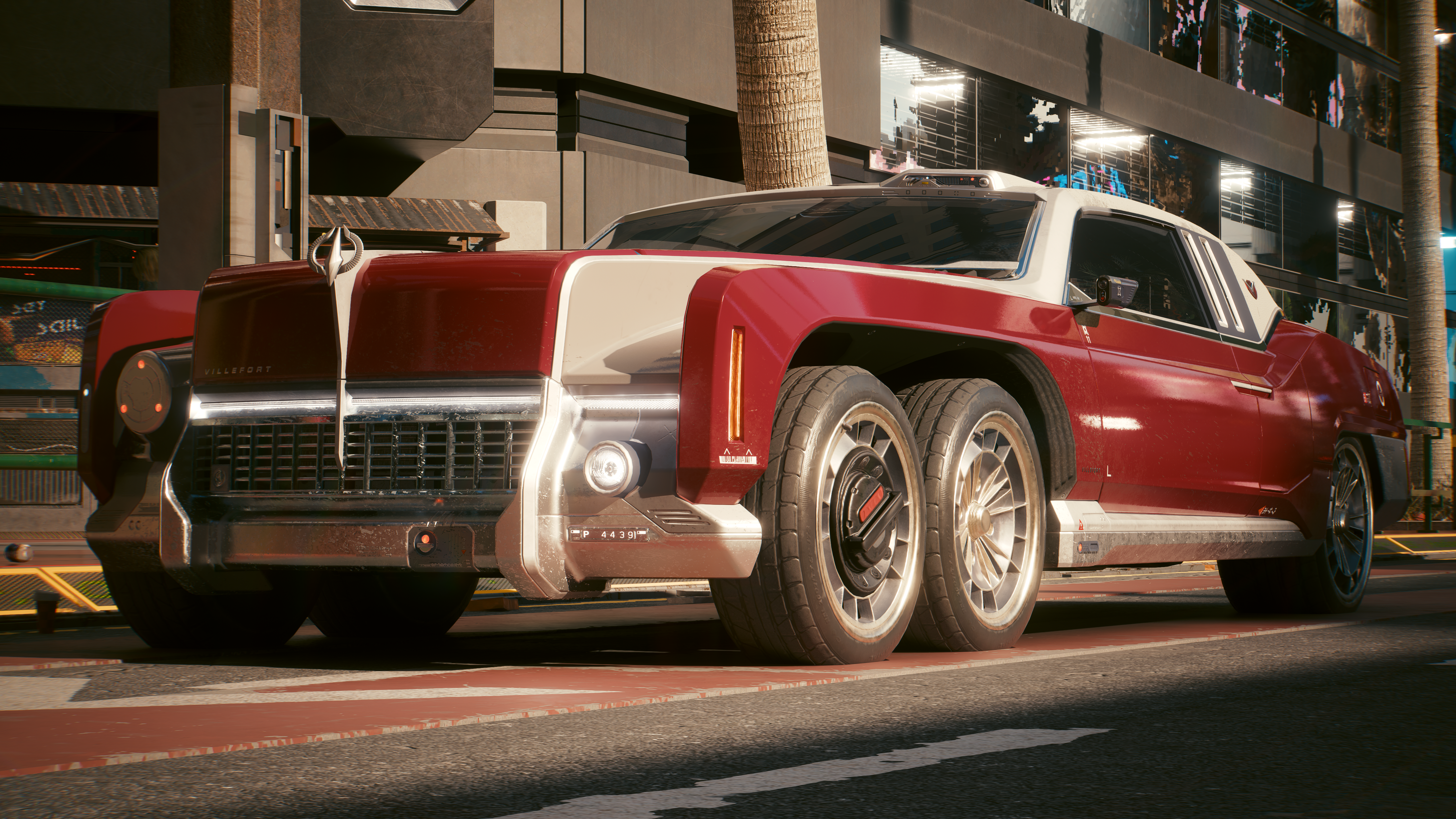 4K Cyberpunk 2077 Car with Path Tracing HD Wallpaper
