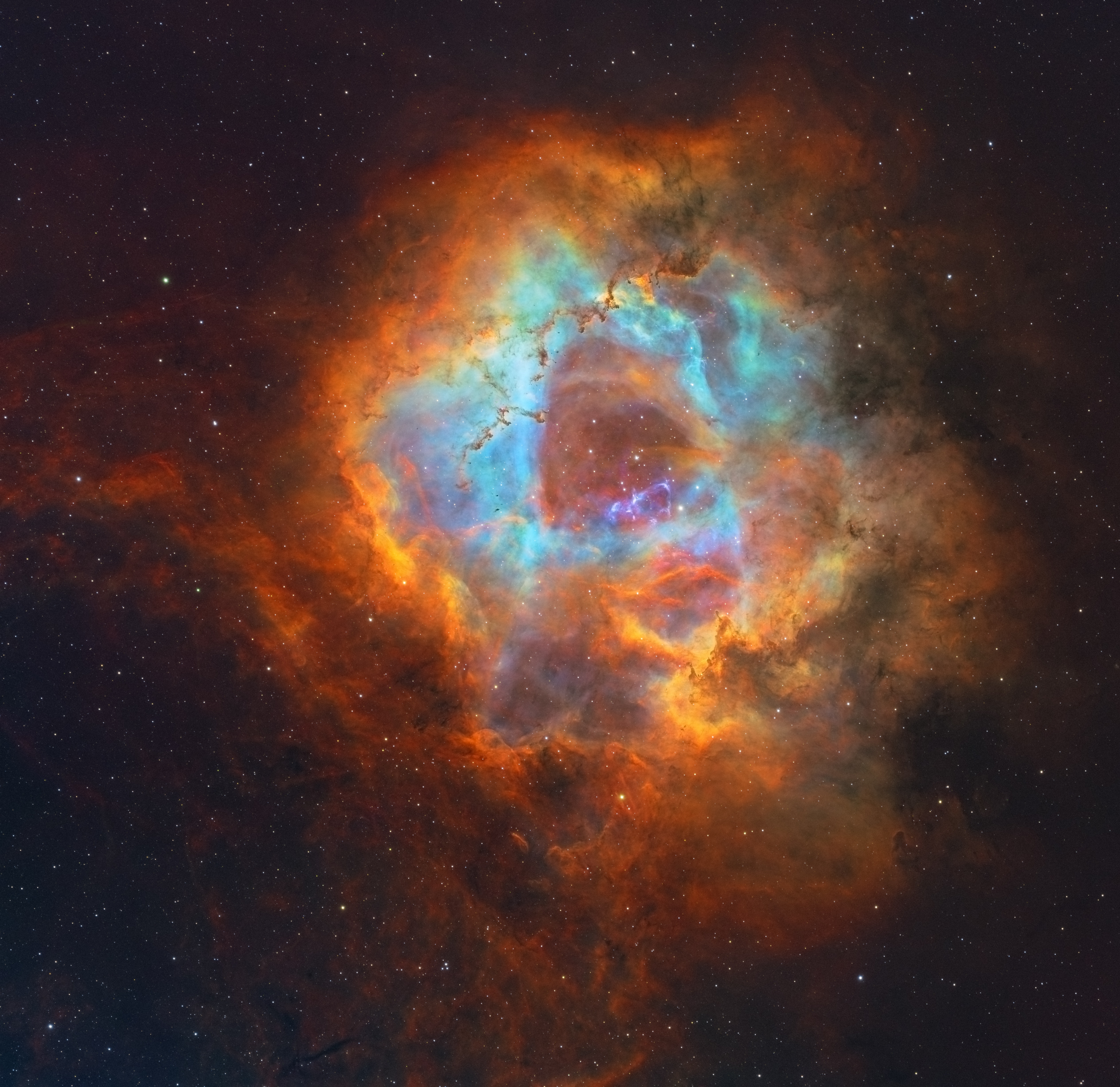 4K Rosette Nebula in Deep Space HD Wallpaper