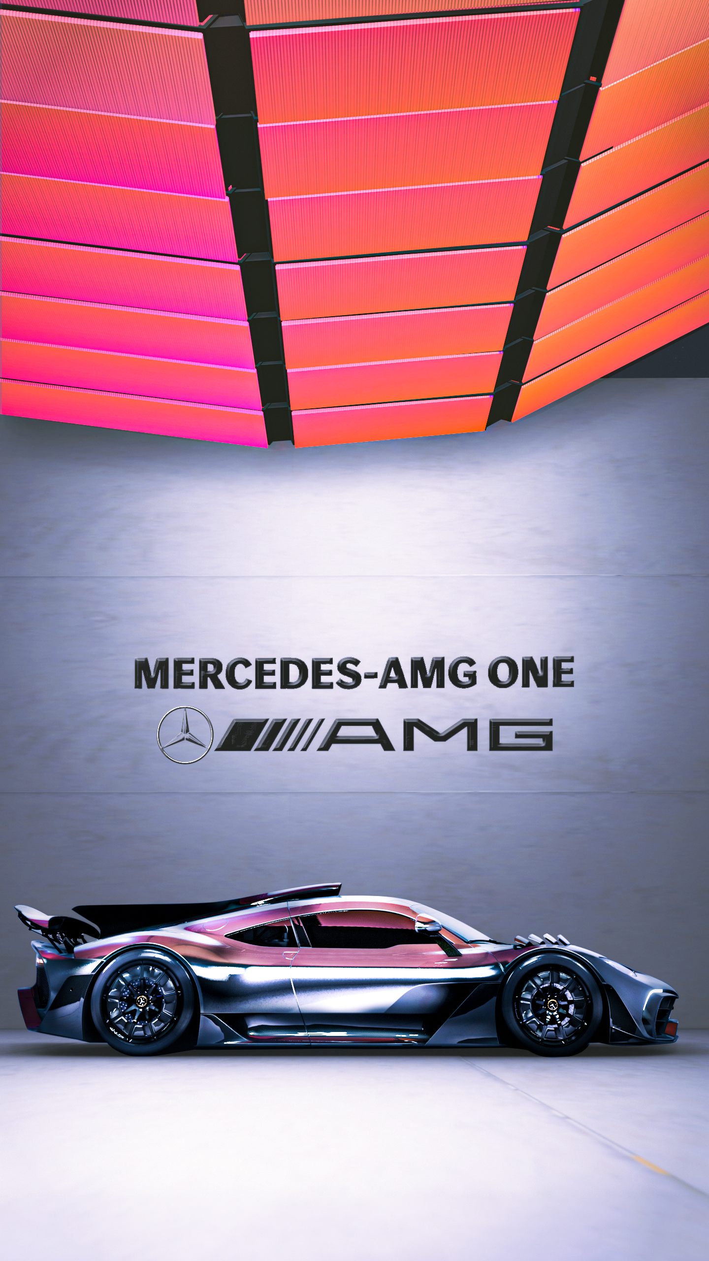 Mercedes-AMG ONE car with AMG logo HD Phone Wallpaper