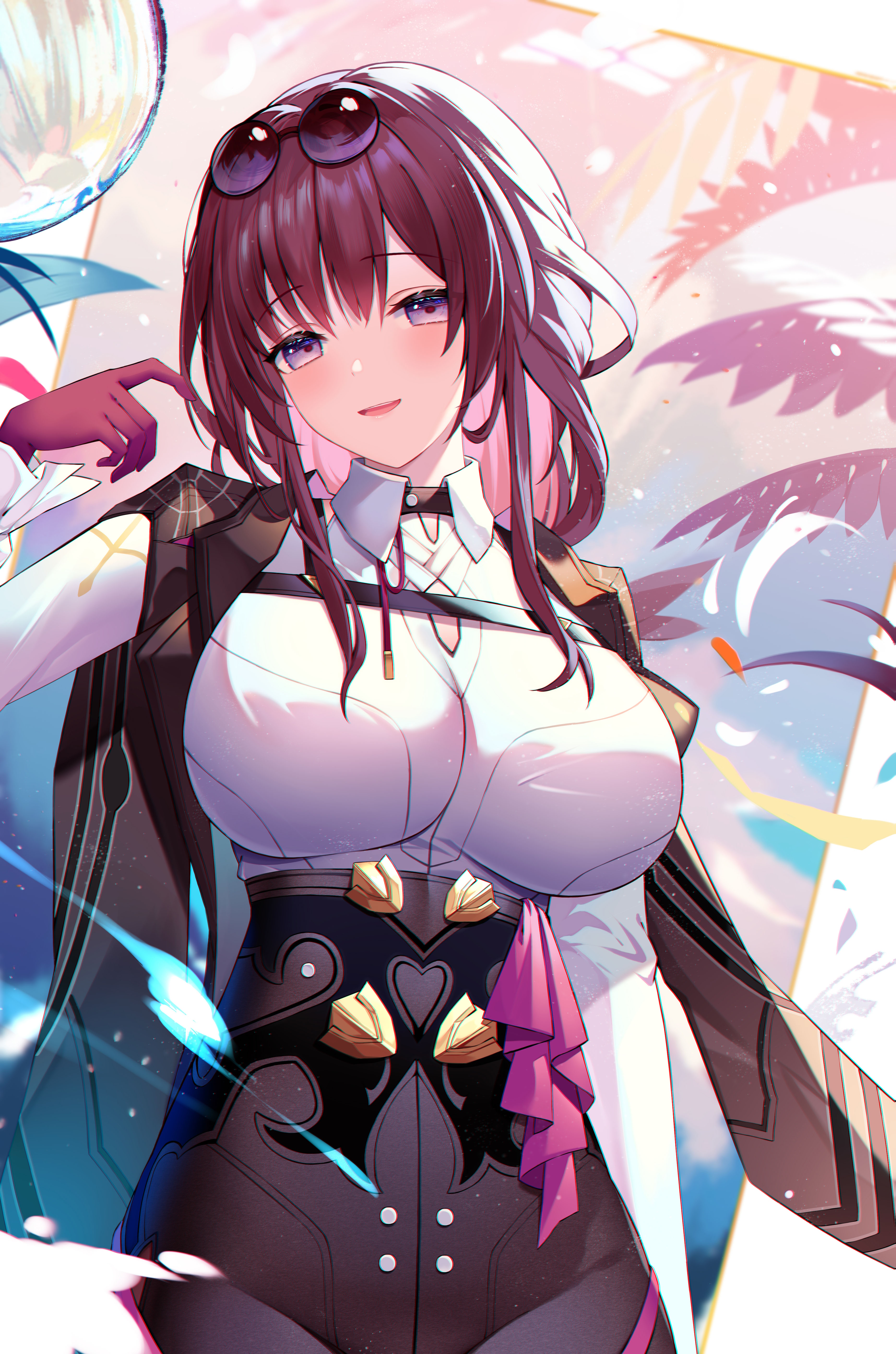 Kafka from Honkai: Star Rail with sunglasses HD Phone Wallpaper