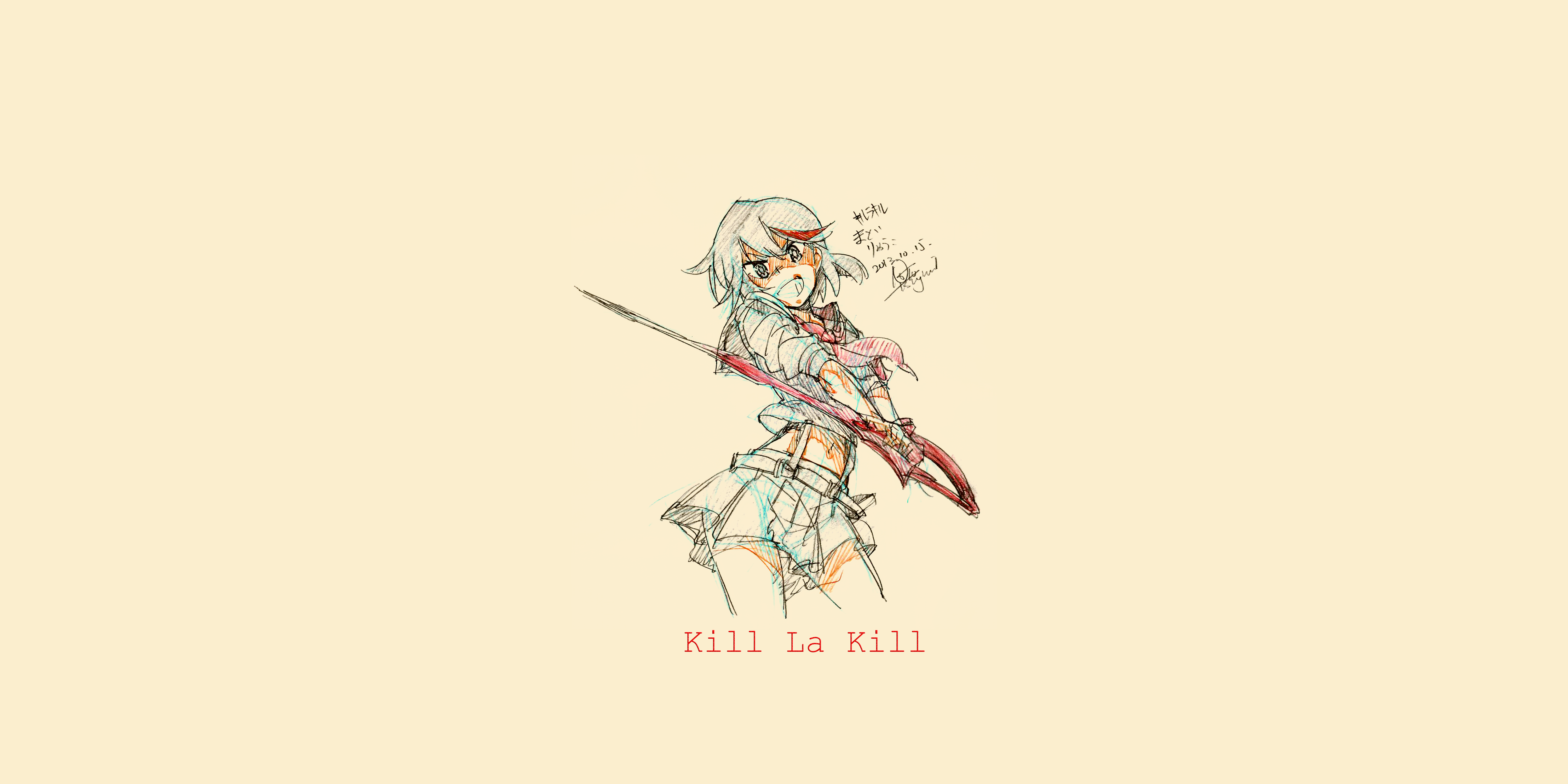 Kill la Kill: Matoi Ryuuko with Scissors HD Wallpaper