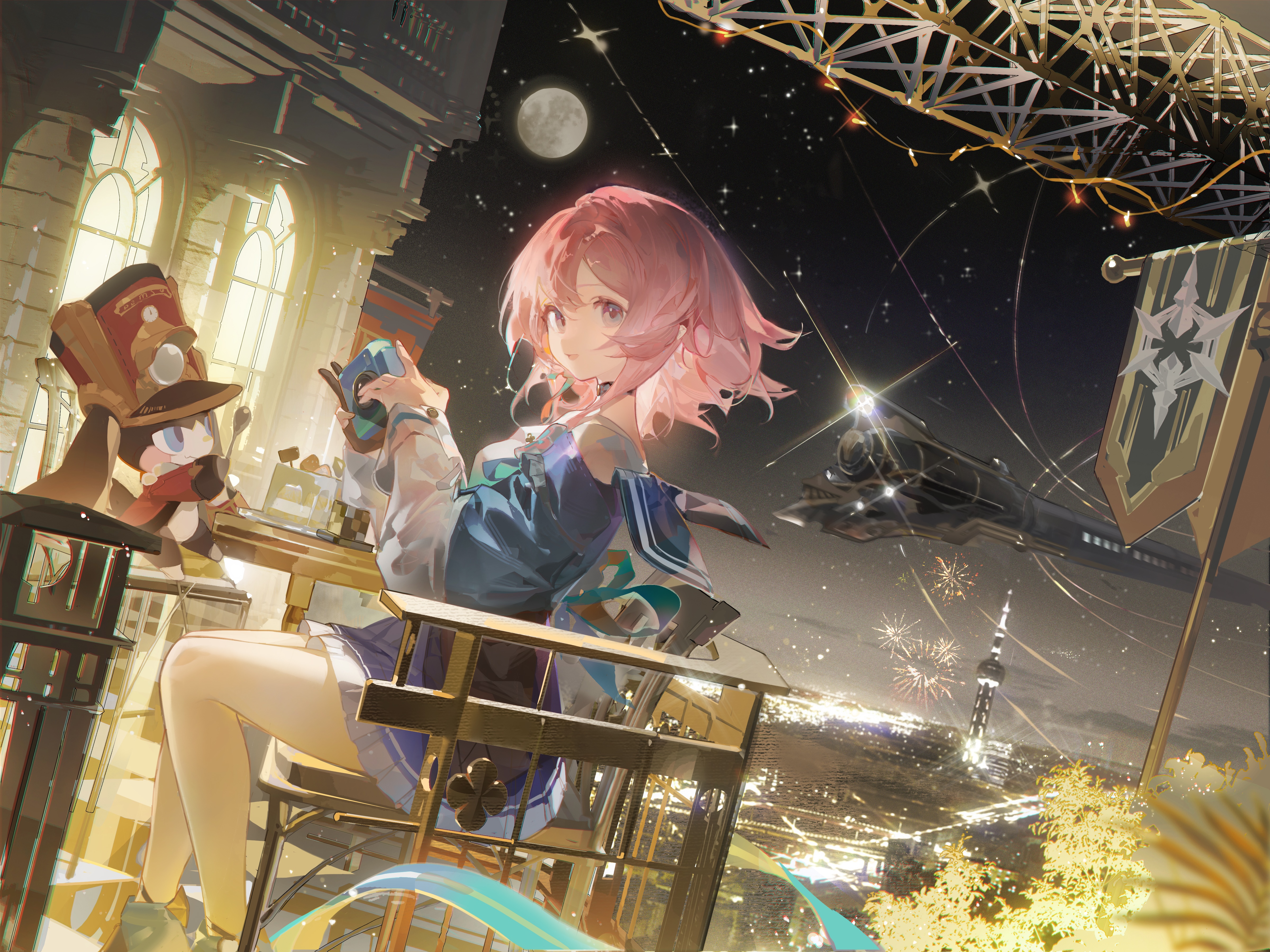 4K March 7th with camera and fireworks HD Wallpaper