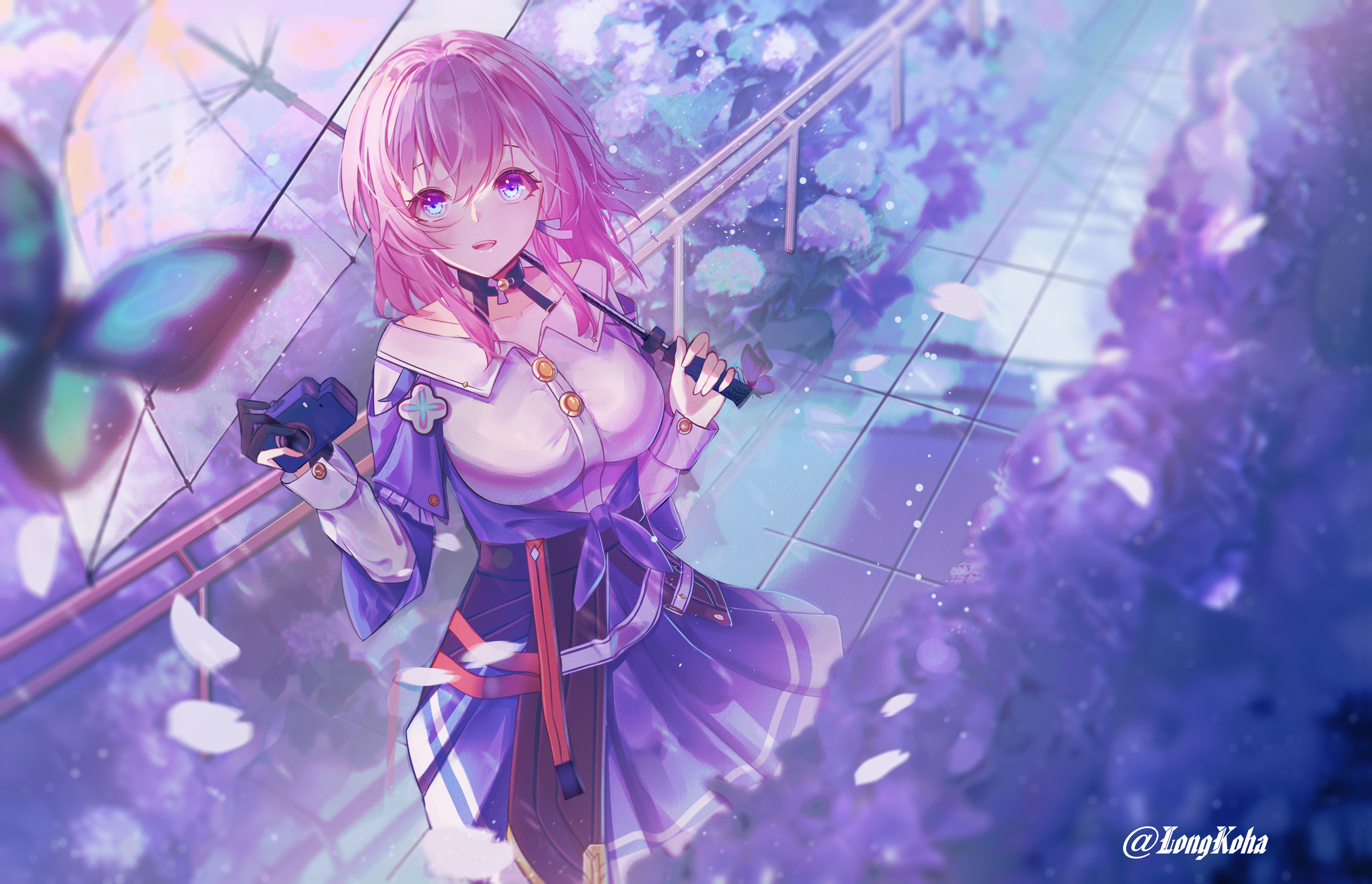 March 7th from Honkai: Star Rail with a camera HD Wallpaper