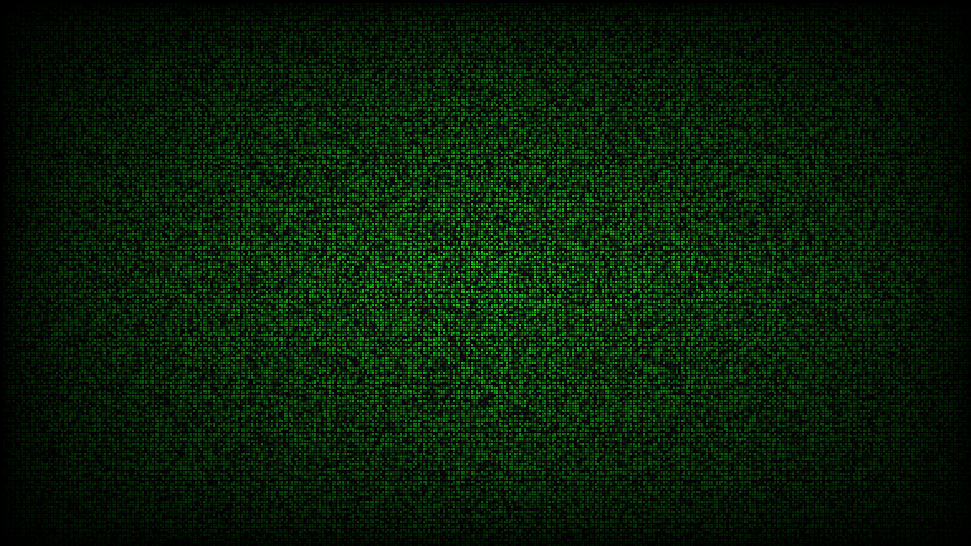 Green pixelated texture with dark vignette HD Wallpaper