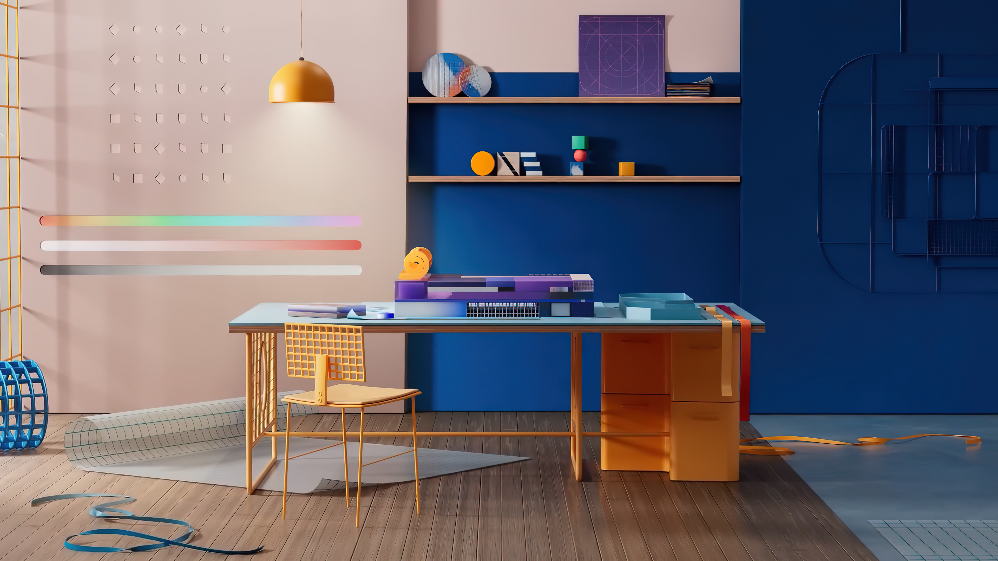 Microsoft Windows 11 CGI Office Design Studio HD Wallpaper