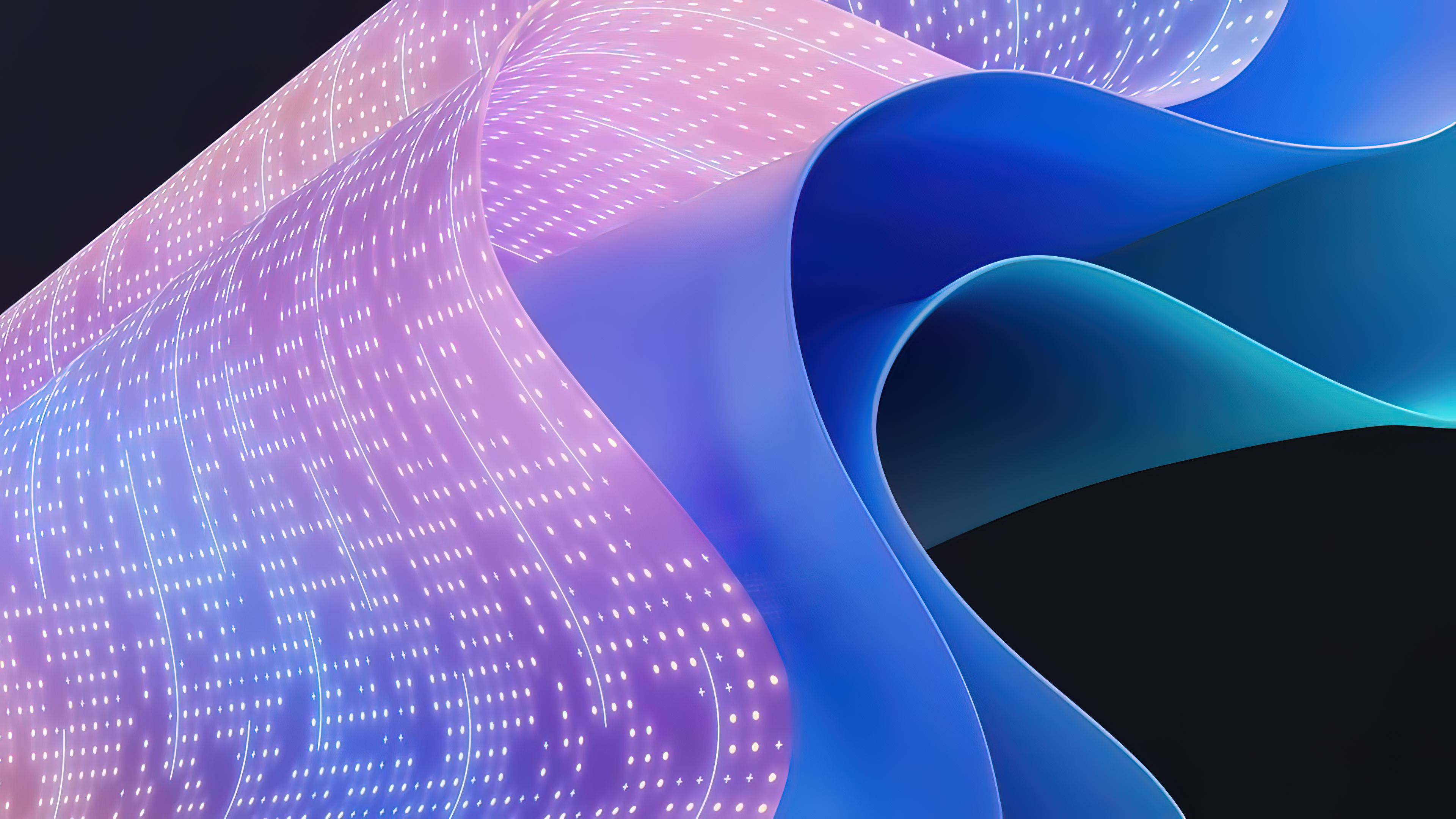 Windows 11 abstract flowing light and color HD Wallpaper