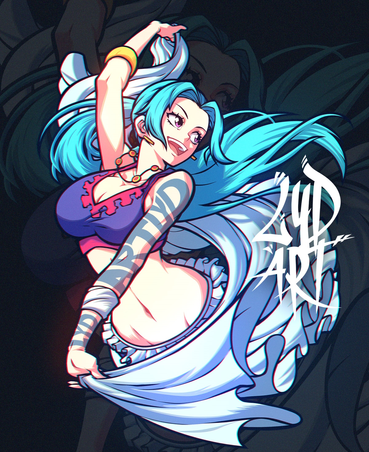 Nefertari Vivi from One Piece by LYDart HD Phone Wallpaper