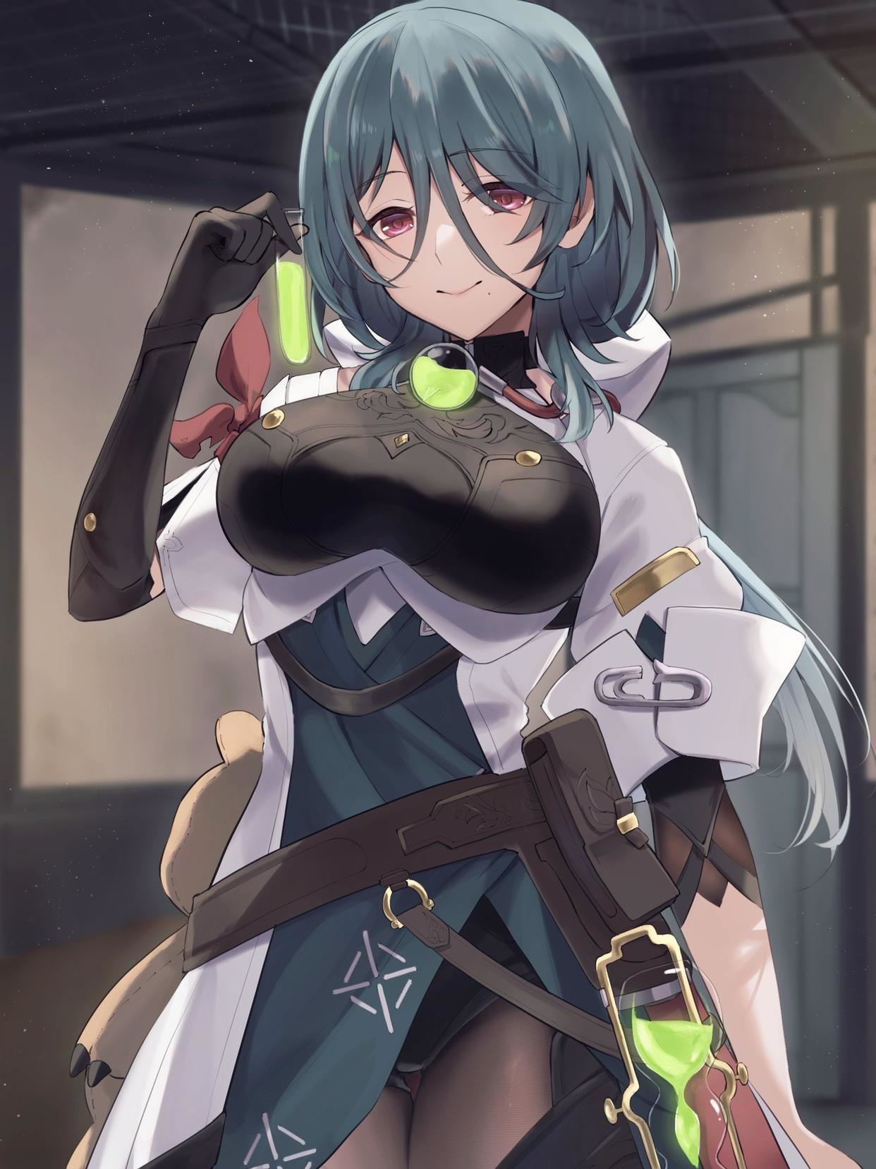 Natasha from Honkai: Star Rail holding a flask HD Phone Wallpaper