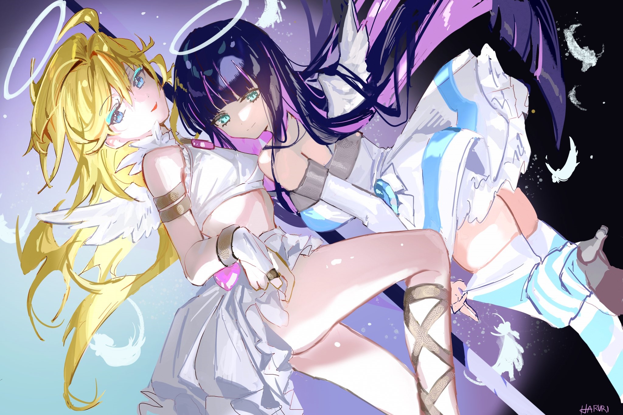 Anarchy Panty and Stocking with Garterbelt HD Wallpaper