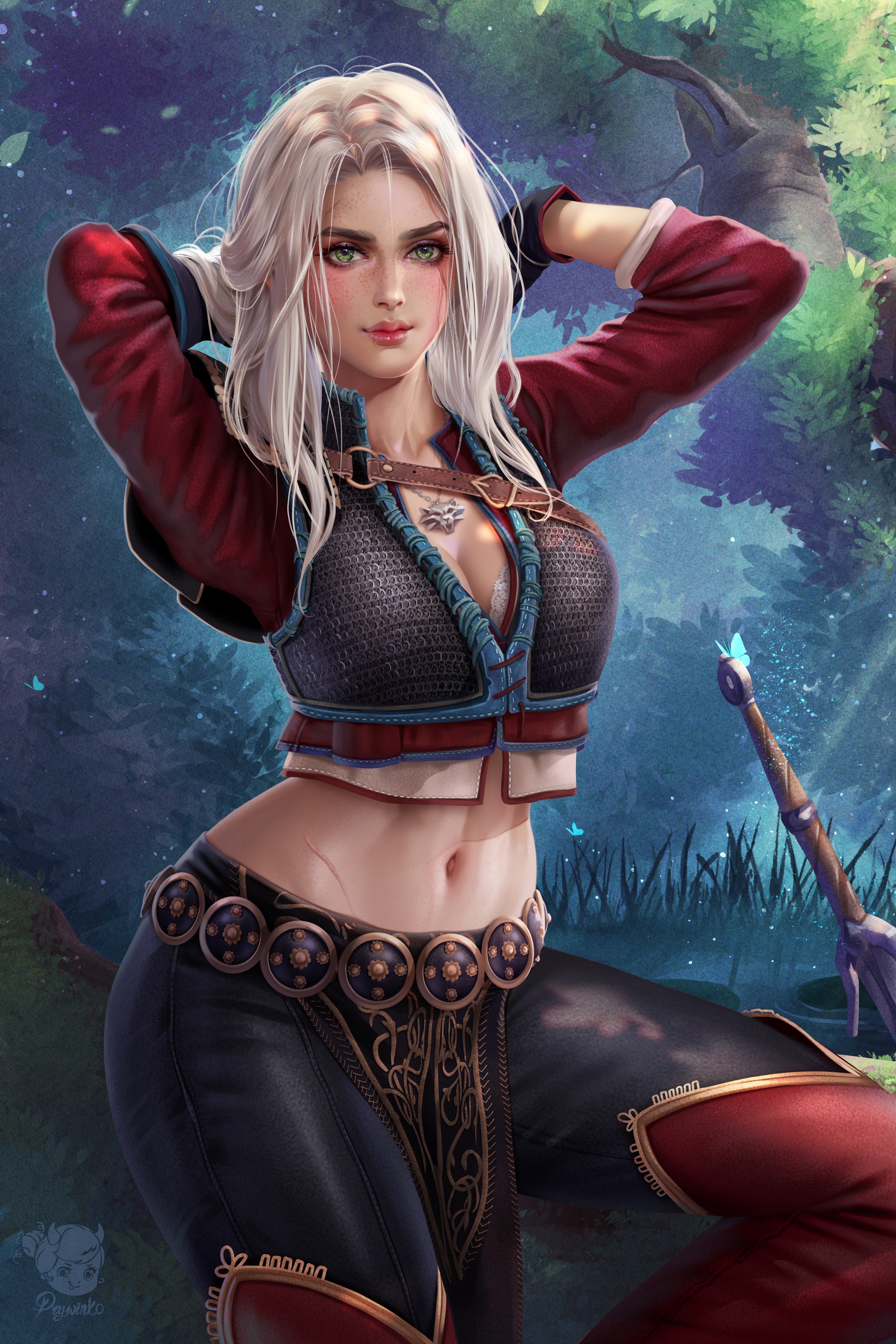 4K Fan Art of Ciri from The Witcher 3 HD Phone Wallpaper