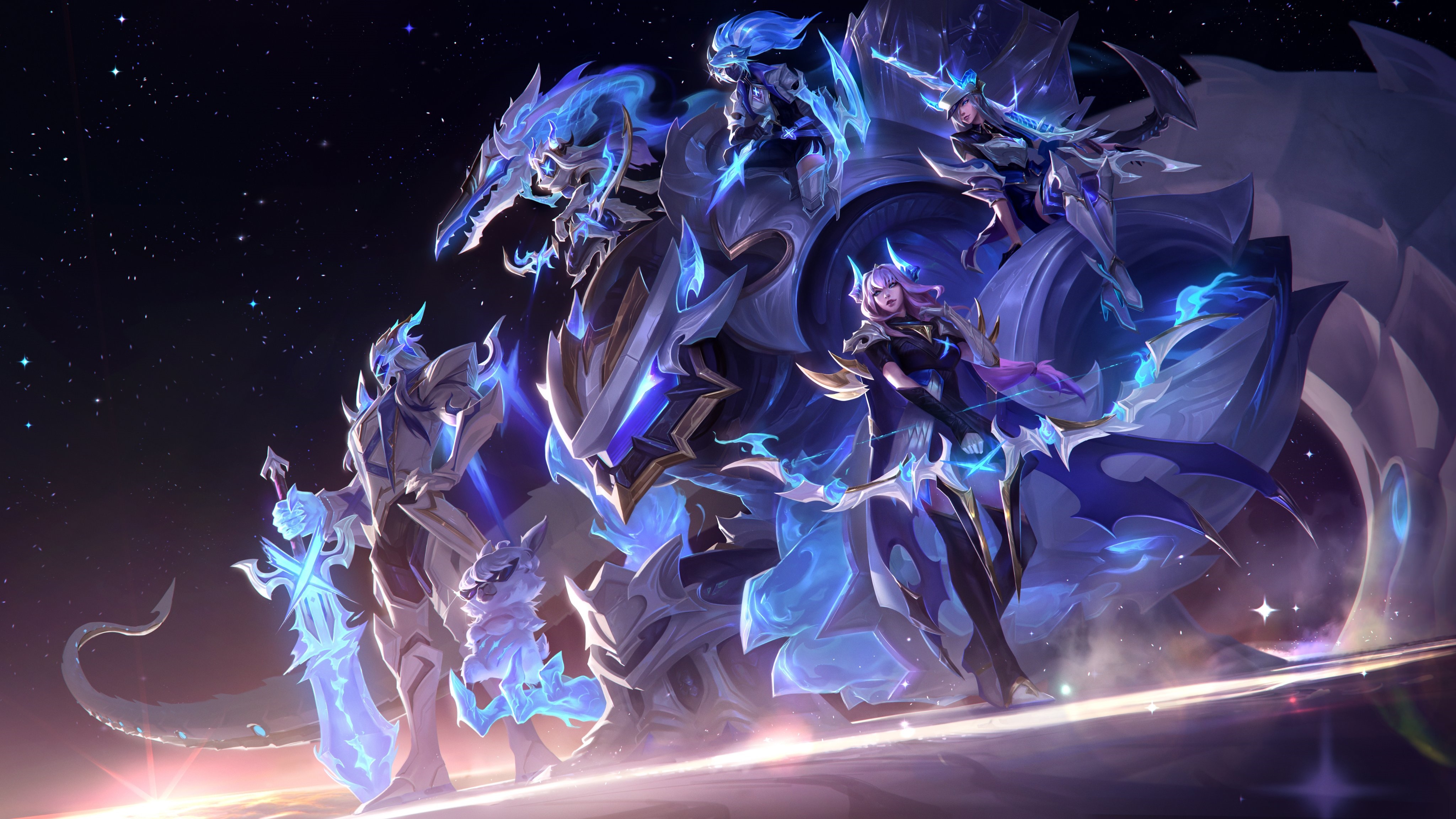 League of Legends DRX Caitlyn, Akali, Ashe, Aatrox, Maokai, Kindred HD Wallpaper