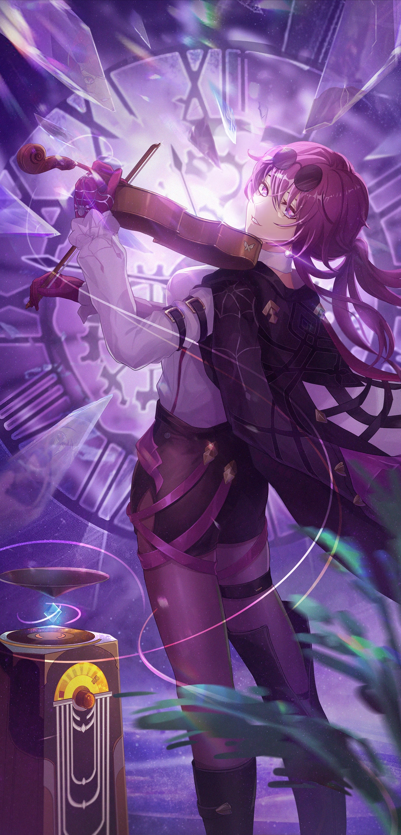 Kafka playing violin in Honkai: Star Rail HD Phone Wallpaper