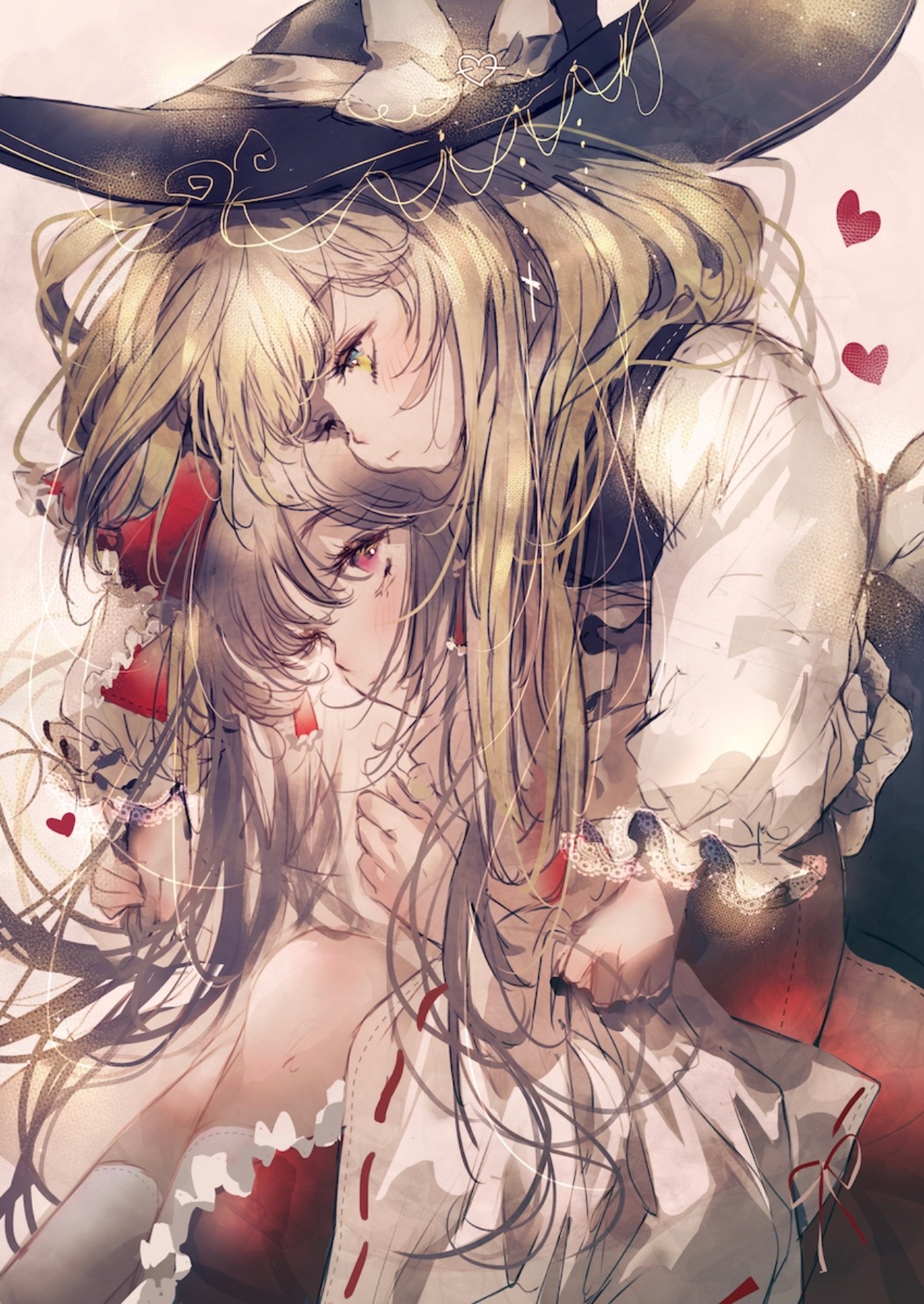 Marisa Kirisame and Alice Margatroid in Touhou Project HD Phone Wallpaper