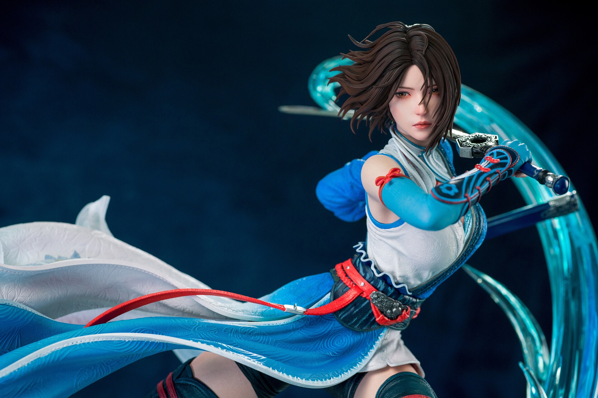 Ji ru xue with sword and blue clothing HD Wallpaper
