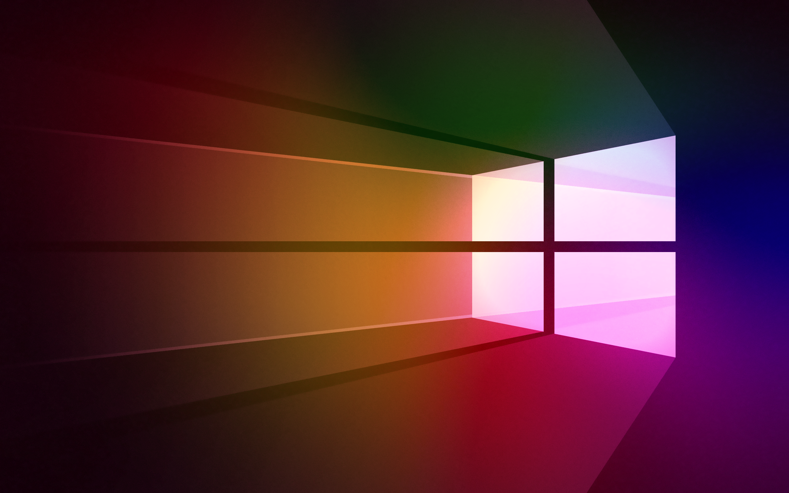 Windows 10 logo with colorful gradient HD Wallpaper