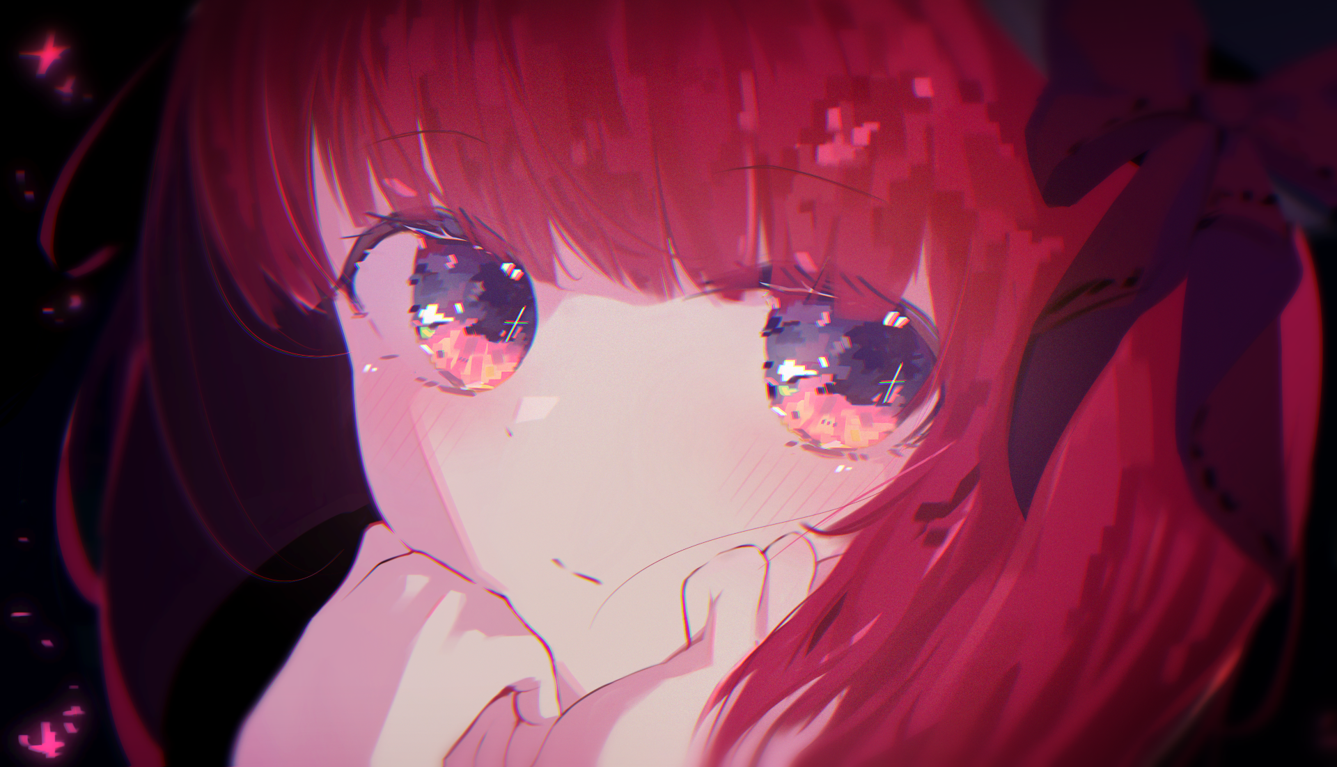 Kana Arima with a bow tie from Oshi no Ko HD Wallpaper