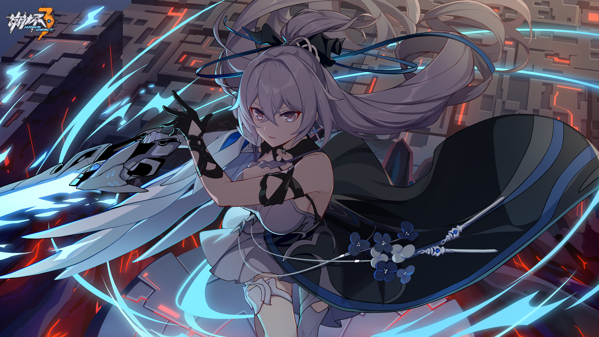 Bronya Zaychik with a weapon in Honkai Impact 3rd HD Wallpaper