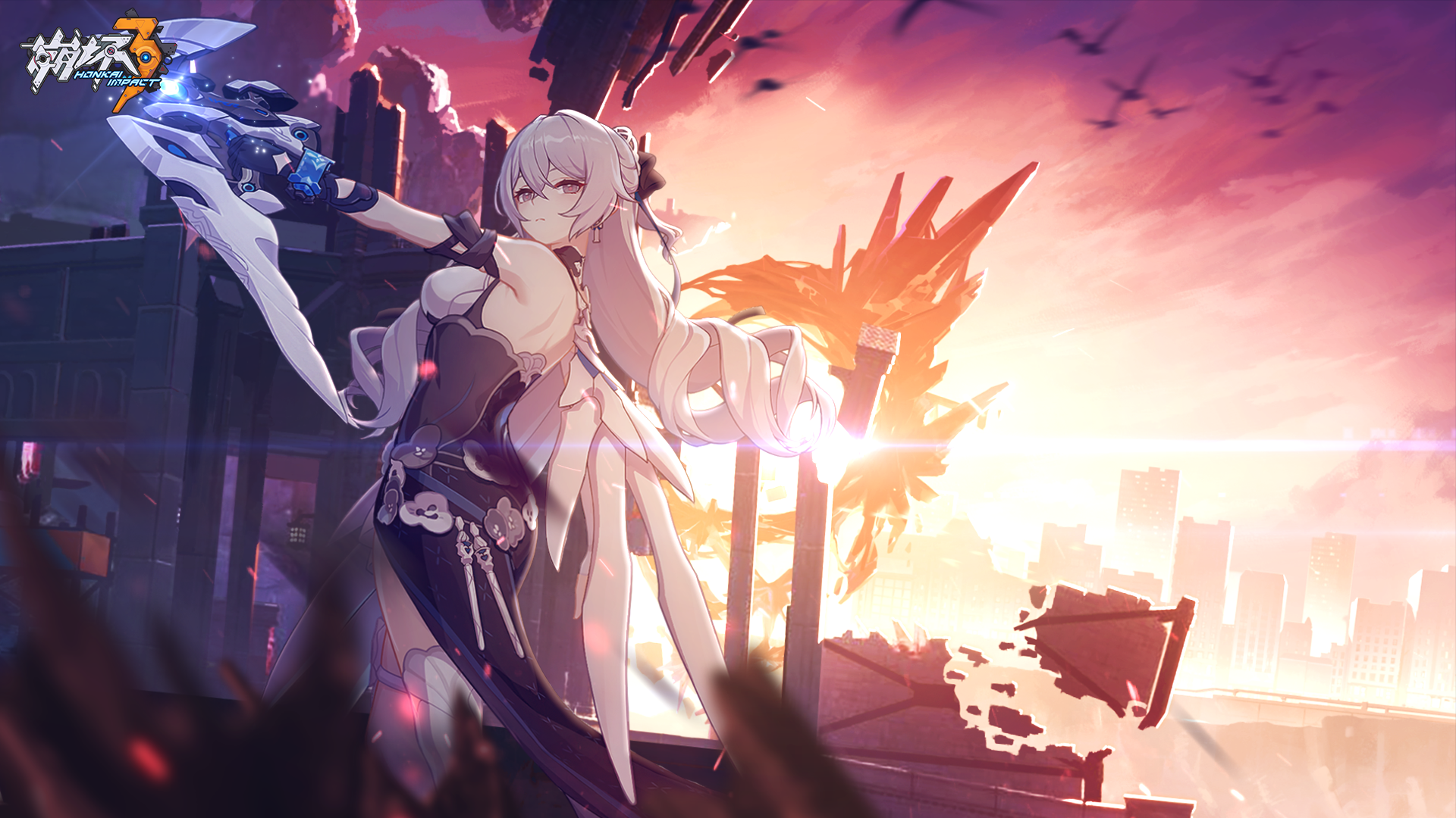Bronya Zaychik with weapon in Honkai Impact 3rd HD Wallpaper