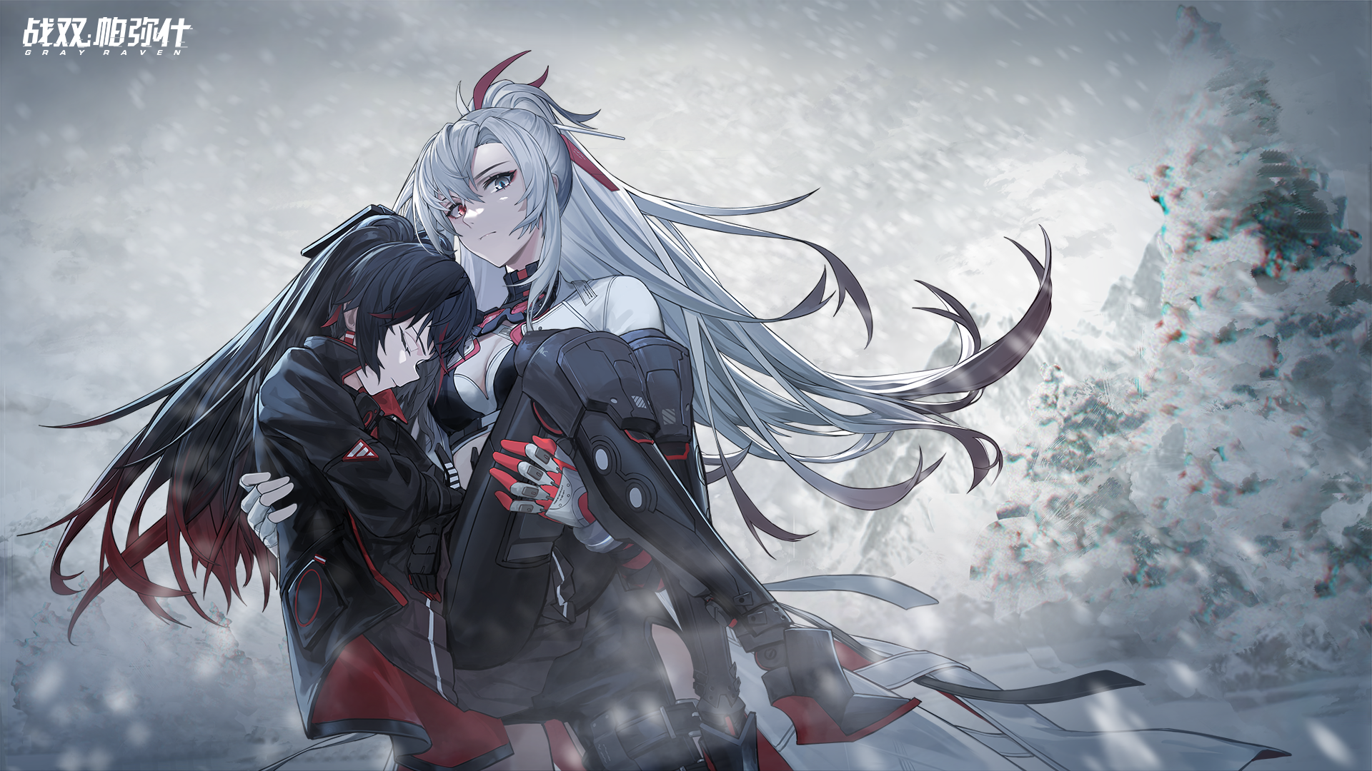 Punishing: Gray Raven characters in a snowy landscape HD Wallpaper