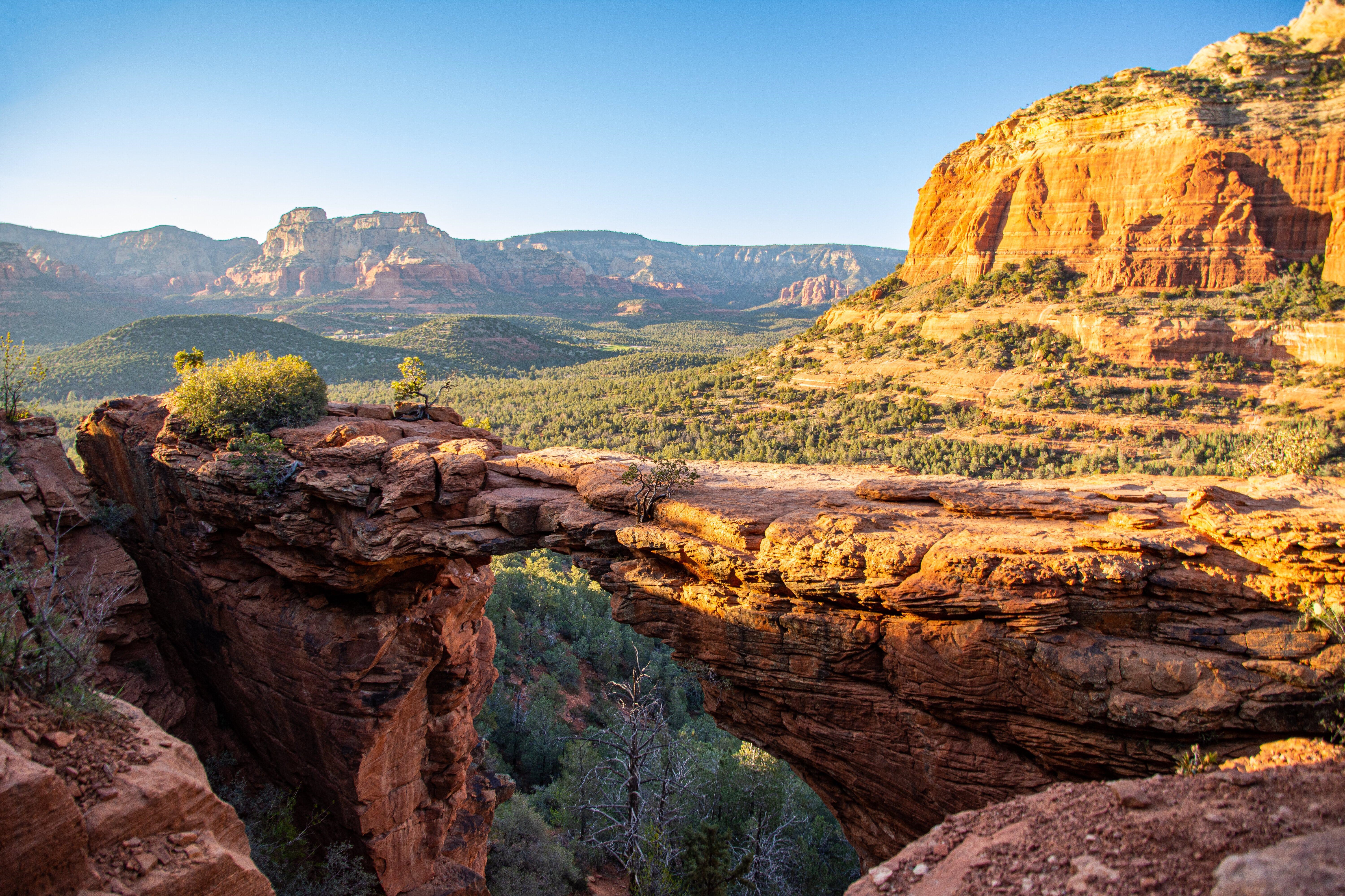 4K Sedona Arizona Natural Rock Arch Landscape HD Wallpaper