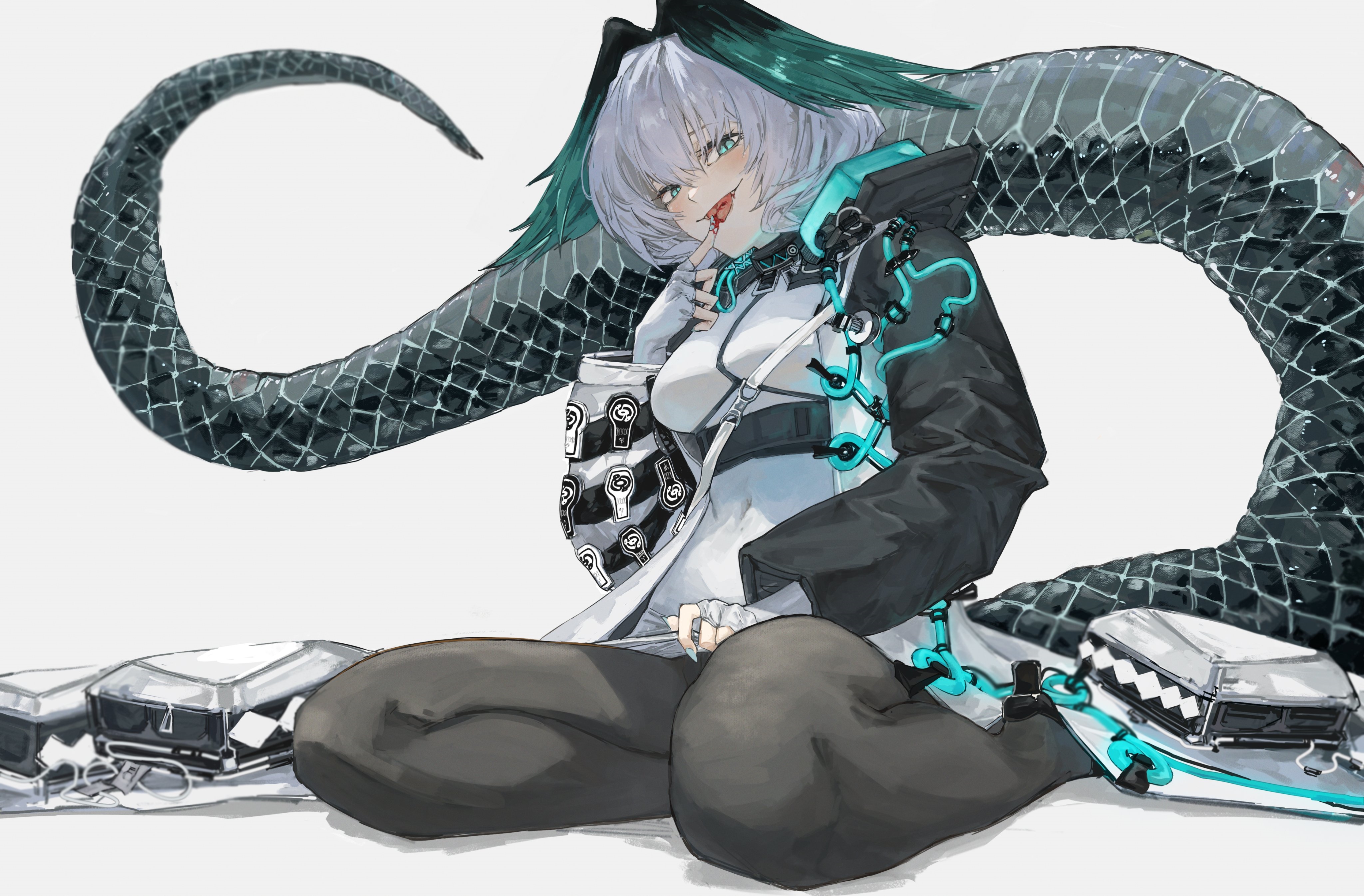 4K Arknights Hoolheyak with Snake Tail HD Wallpaper