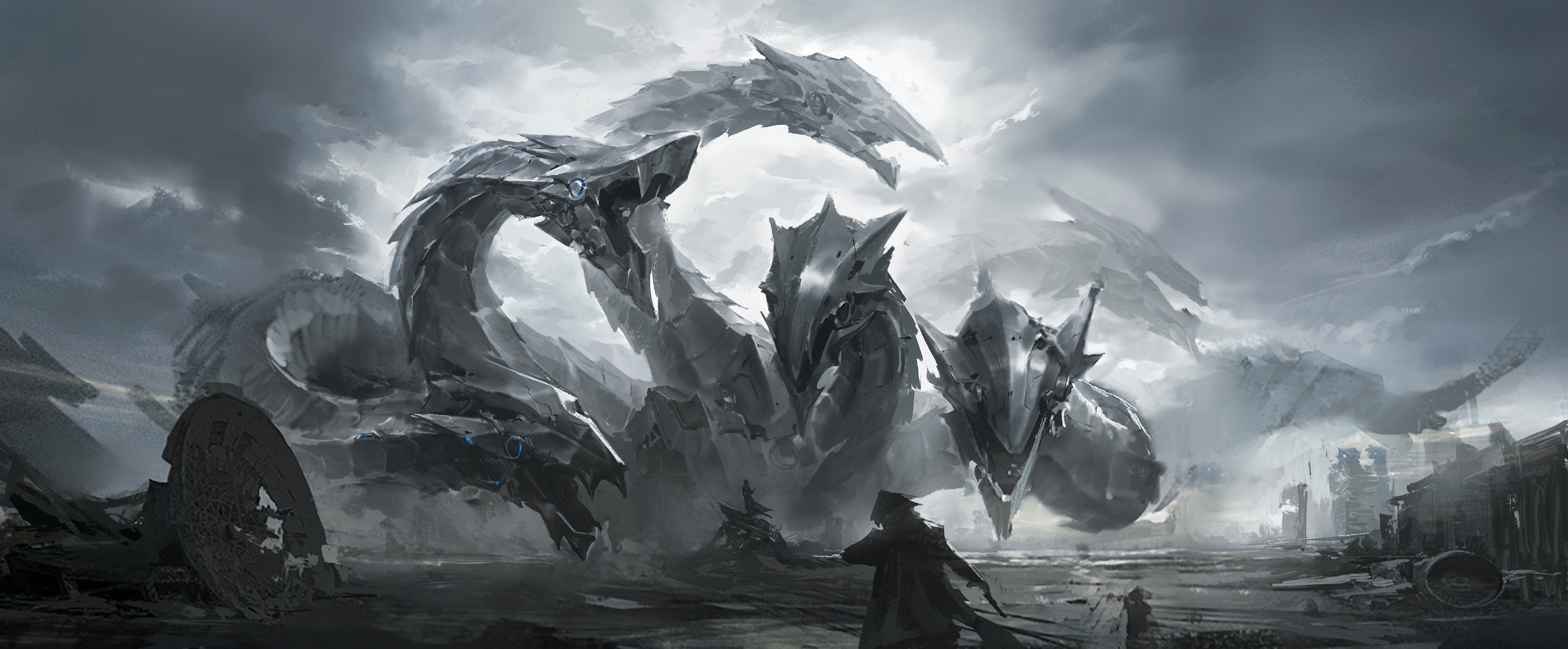 4K Yu-Gi-Oh! Zane Truesdale vs. Hydra HD Wallpaper