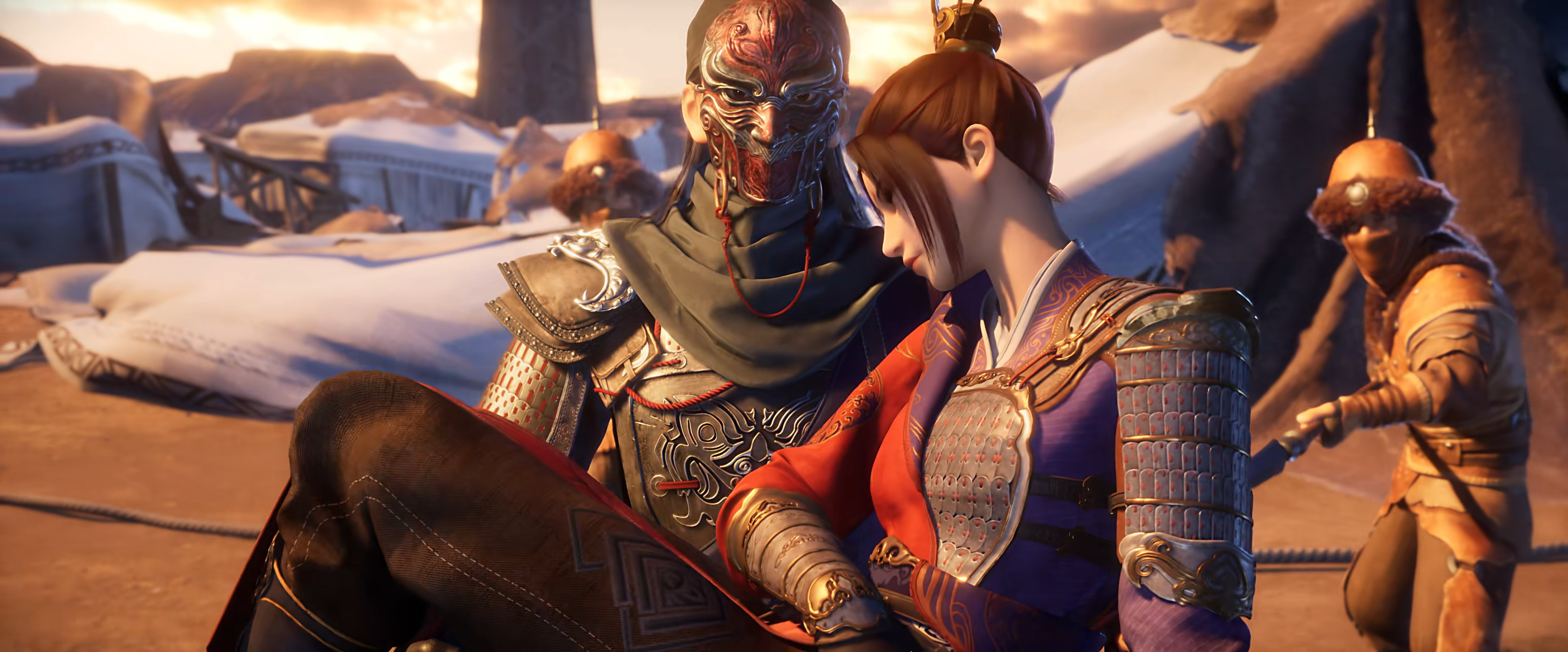 4K Bu liang ren women Hua Jianghu mask HD Wallpaper