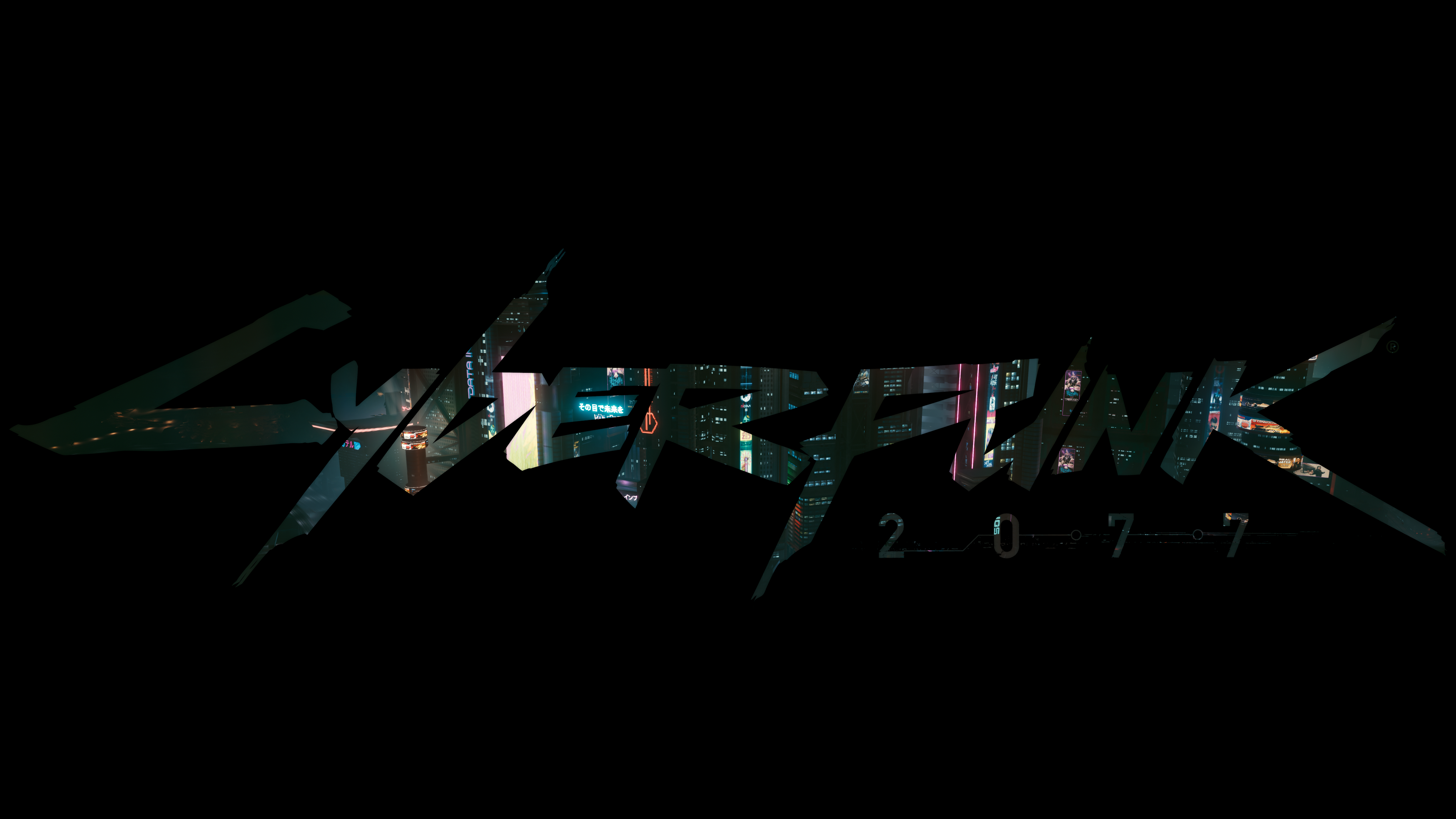 Cyberpunk 2077 4K Logo HD Wallpaper