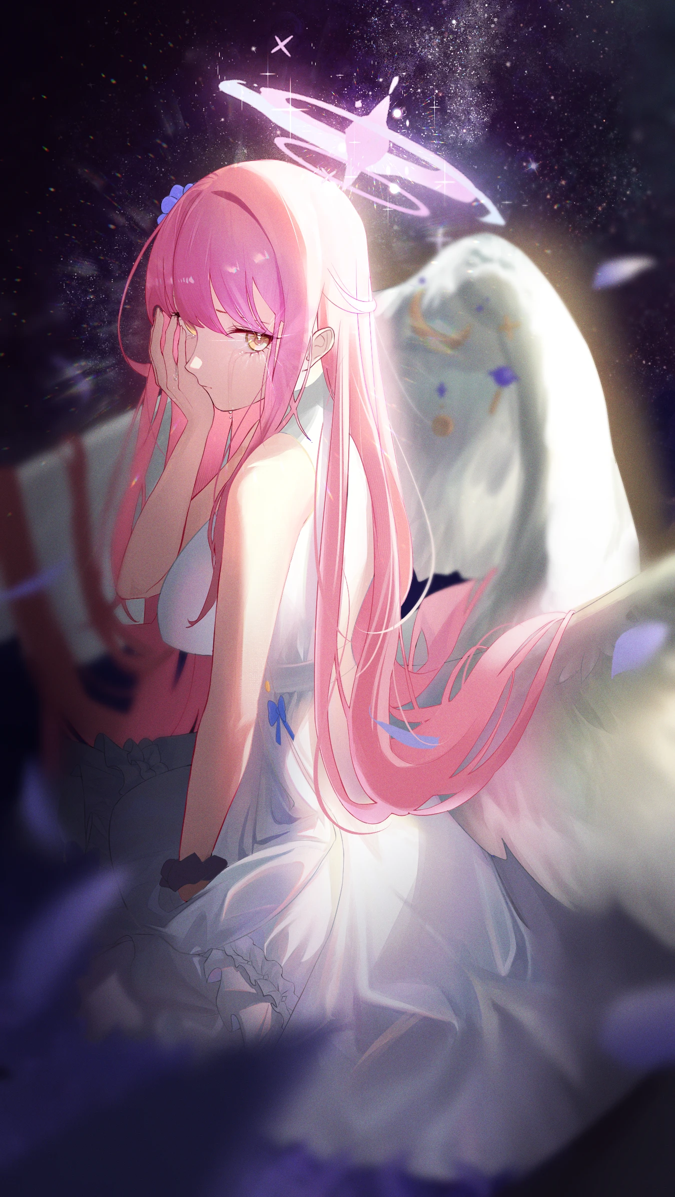 Misono Mika with Pink Hair and Wings HD Phone Wallpaper
