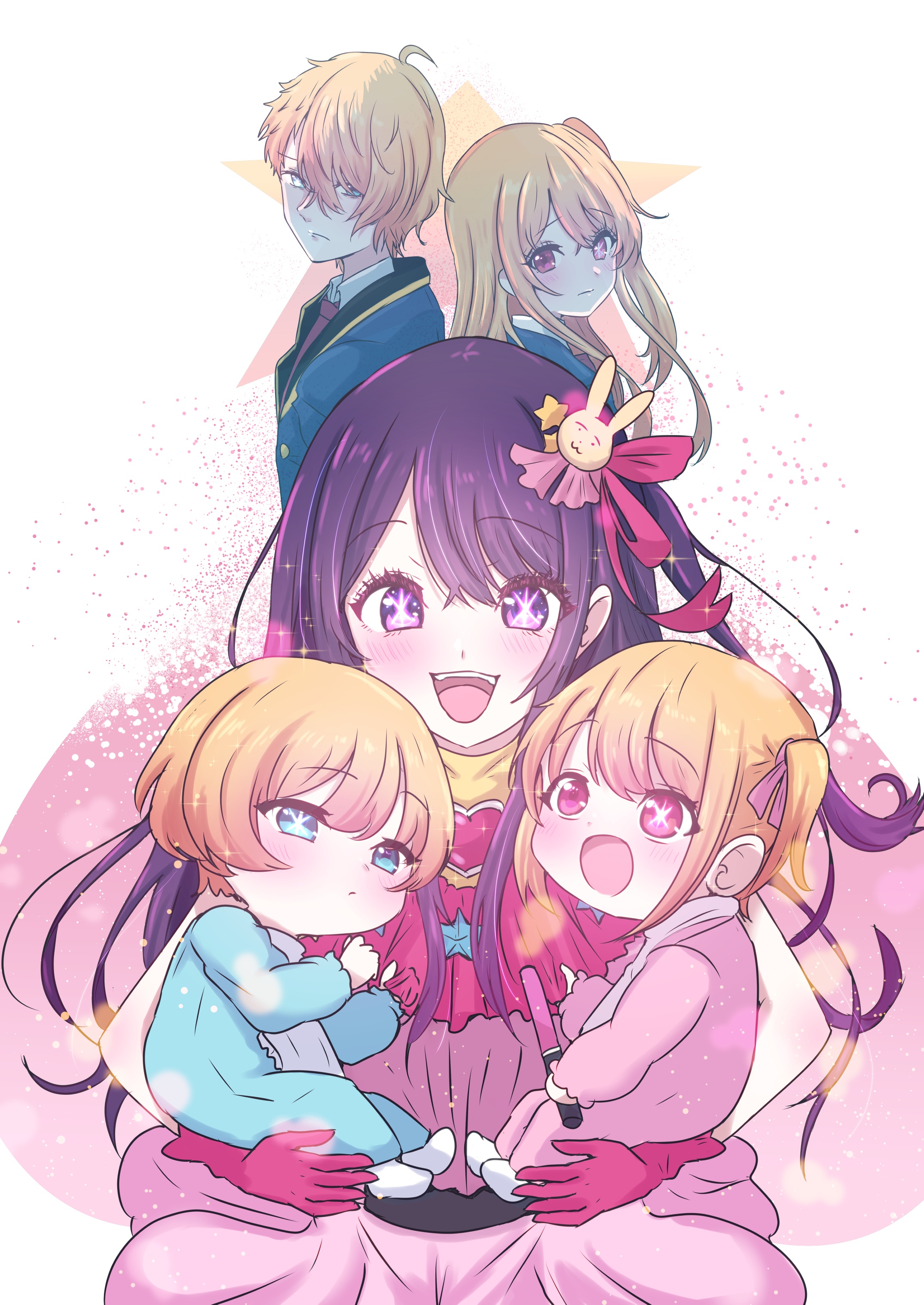 Oshi no Ko: Hoshino Ai with children HD Phone Wallpaper
