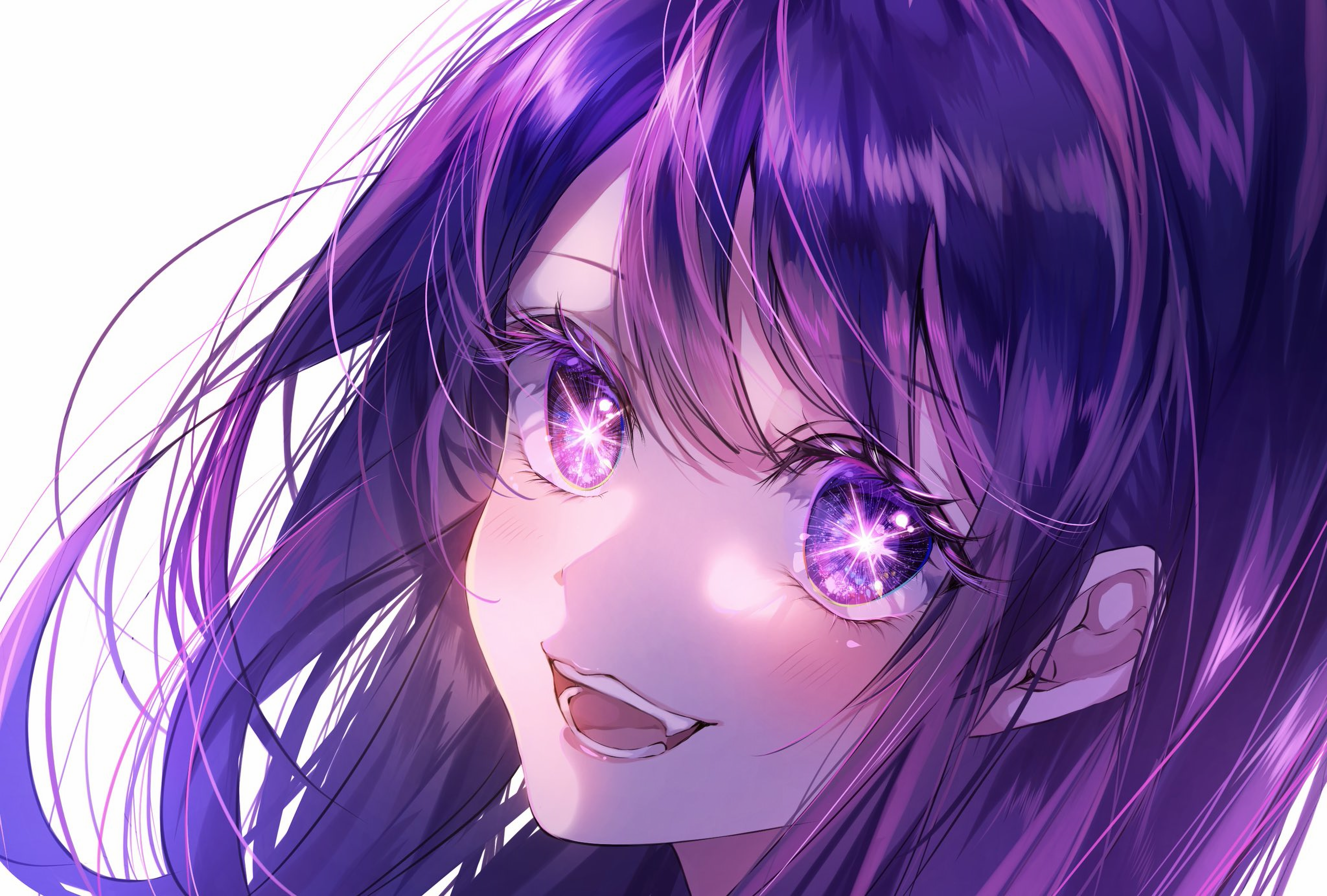 4K Hoshino Ai from Oshi no Ko with star eyes HD Wallpaper
