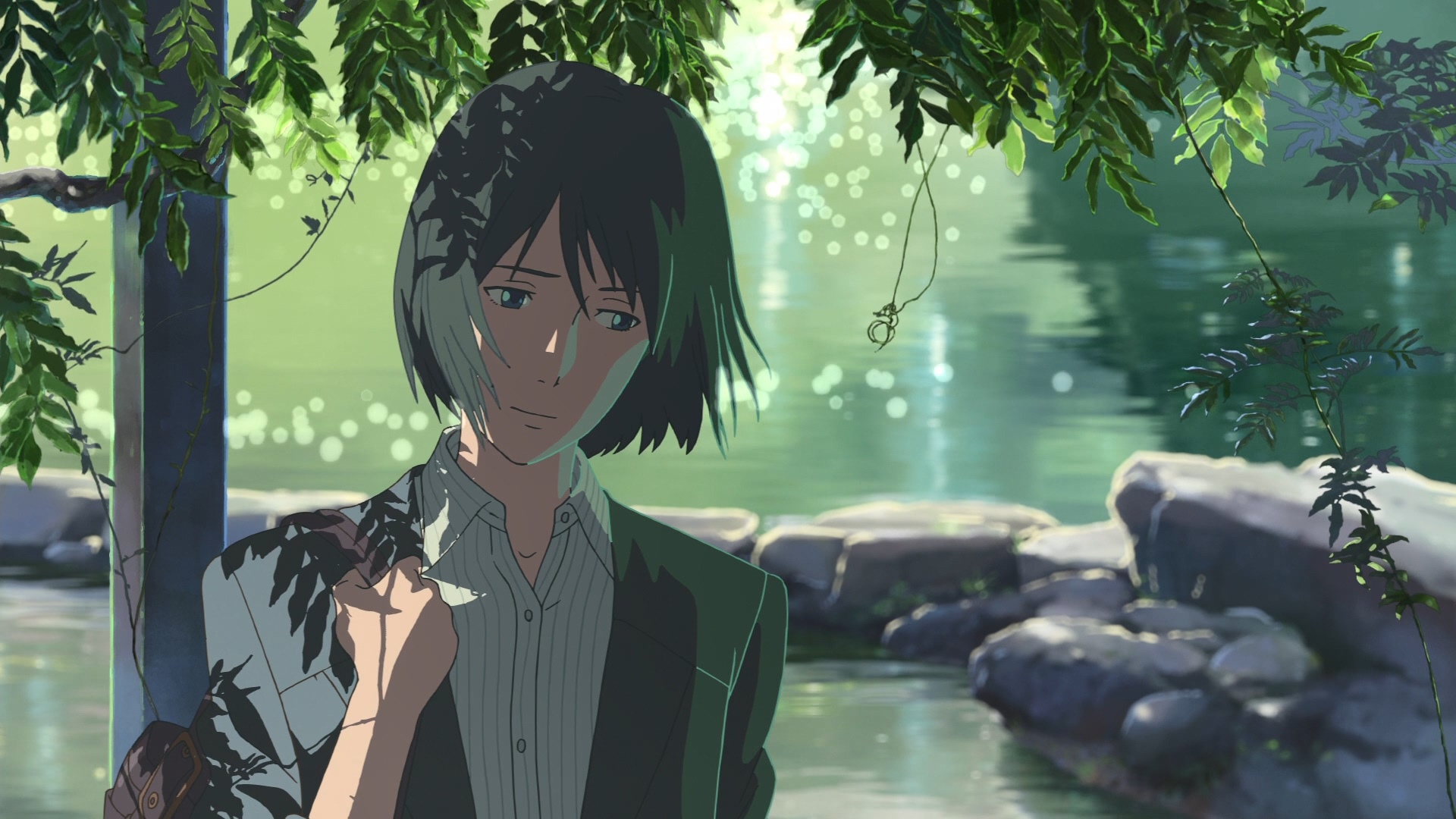 Anime screenshot from The Garden of Words HD Wallpaper