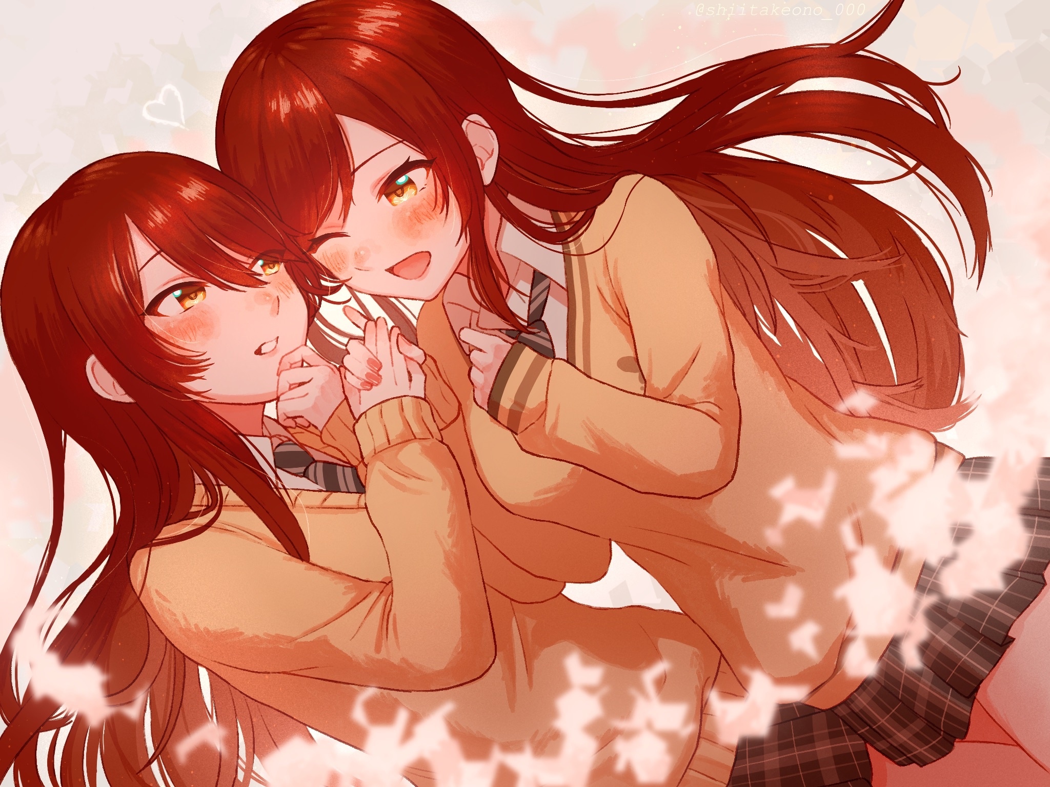 Oosaki Tenka and Oosaki Amana fan art HD Wallpaper
