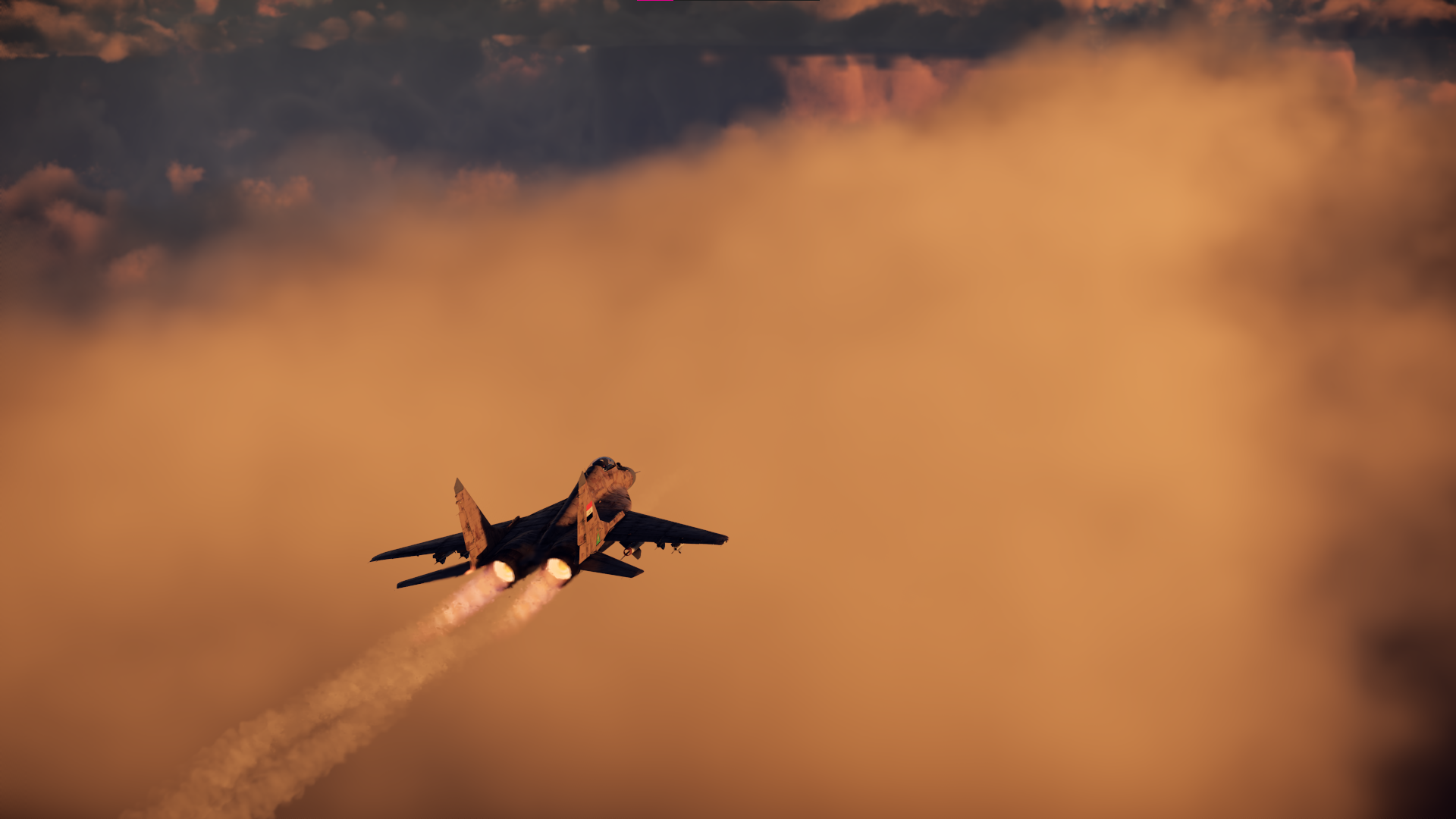 Mikoyan MiG-29 jet fighter flying through clouds HD Wallpaper