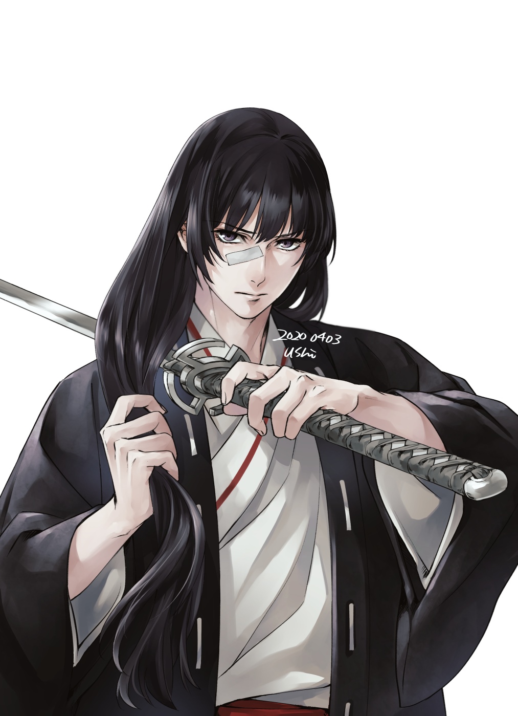 Gabimaru from Jigokuraku holding a sword HD Phone Wallpaper