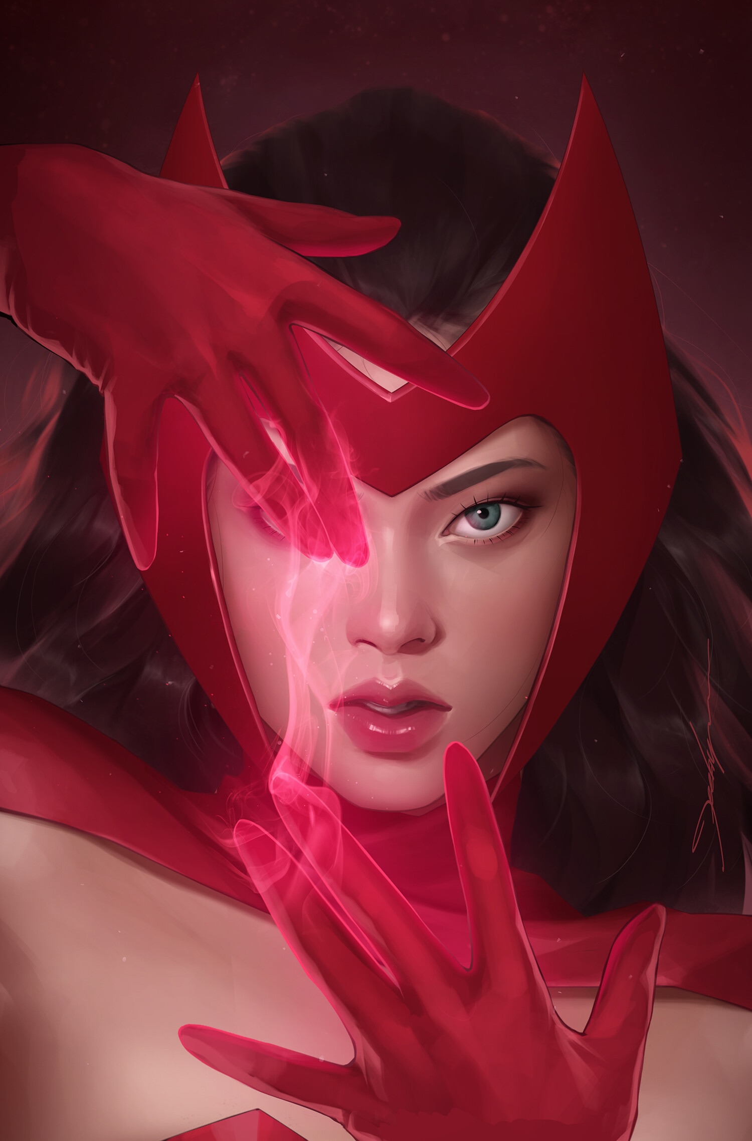 Scarlet Witch by JeeHyung Lee HD Phone Wallpaper