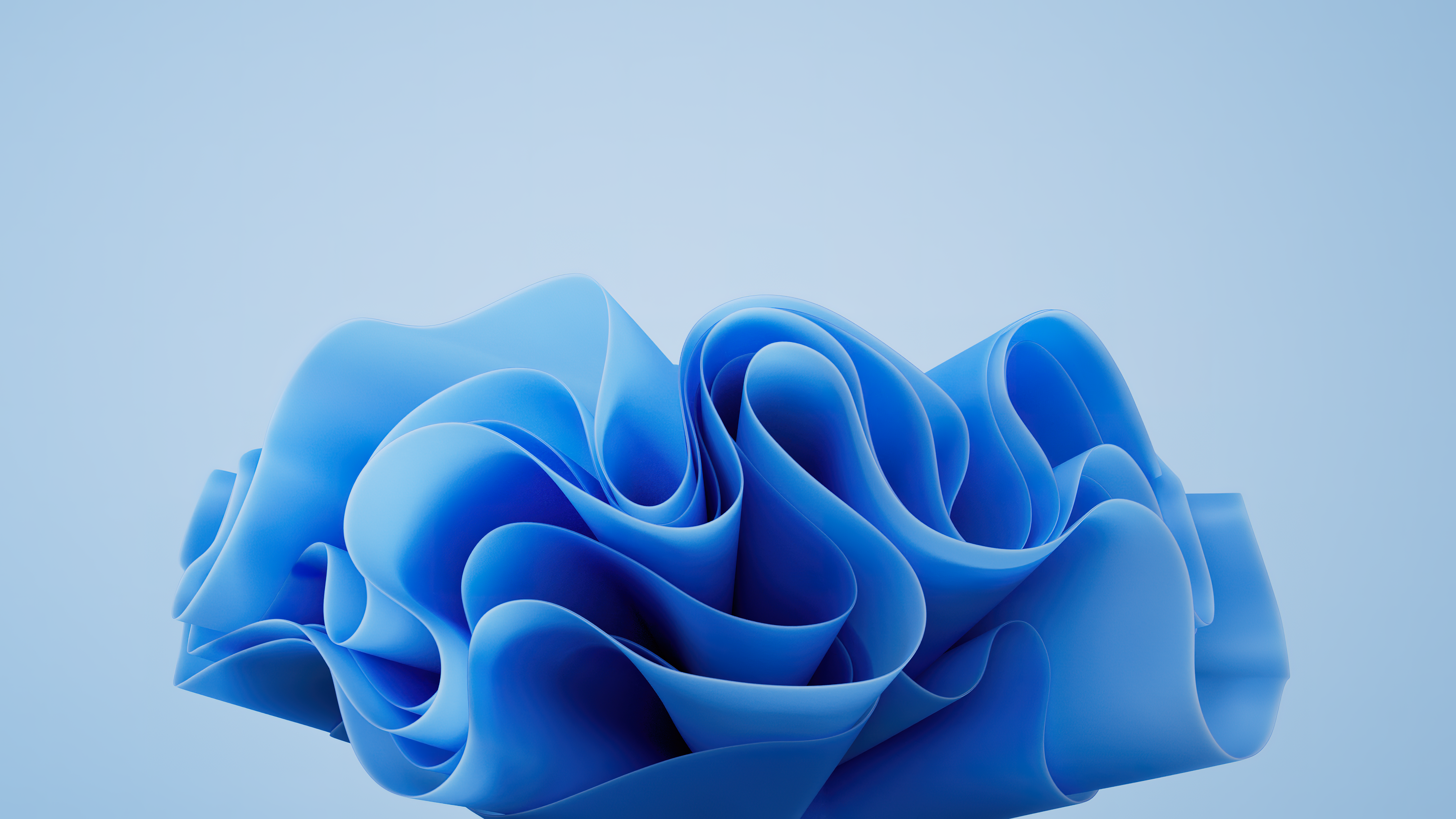 Windows 11 3D Abstract Blue 4K HD Wallpaper