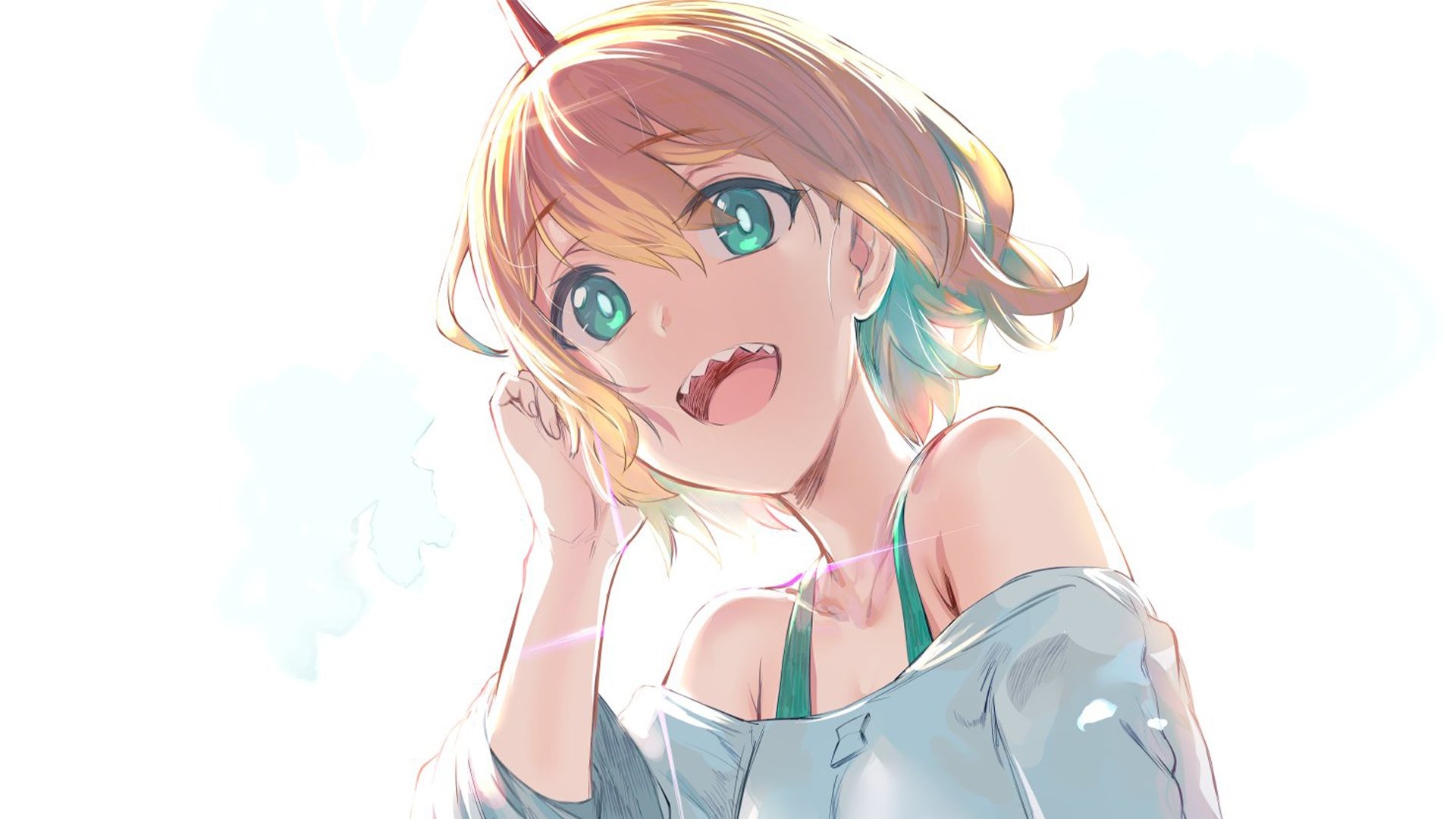 Pikamee, Virtual Youtuber, smiling with sharp teeth HD Wallpaper