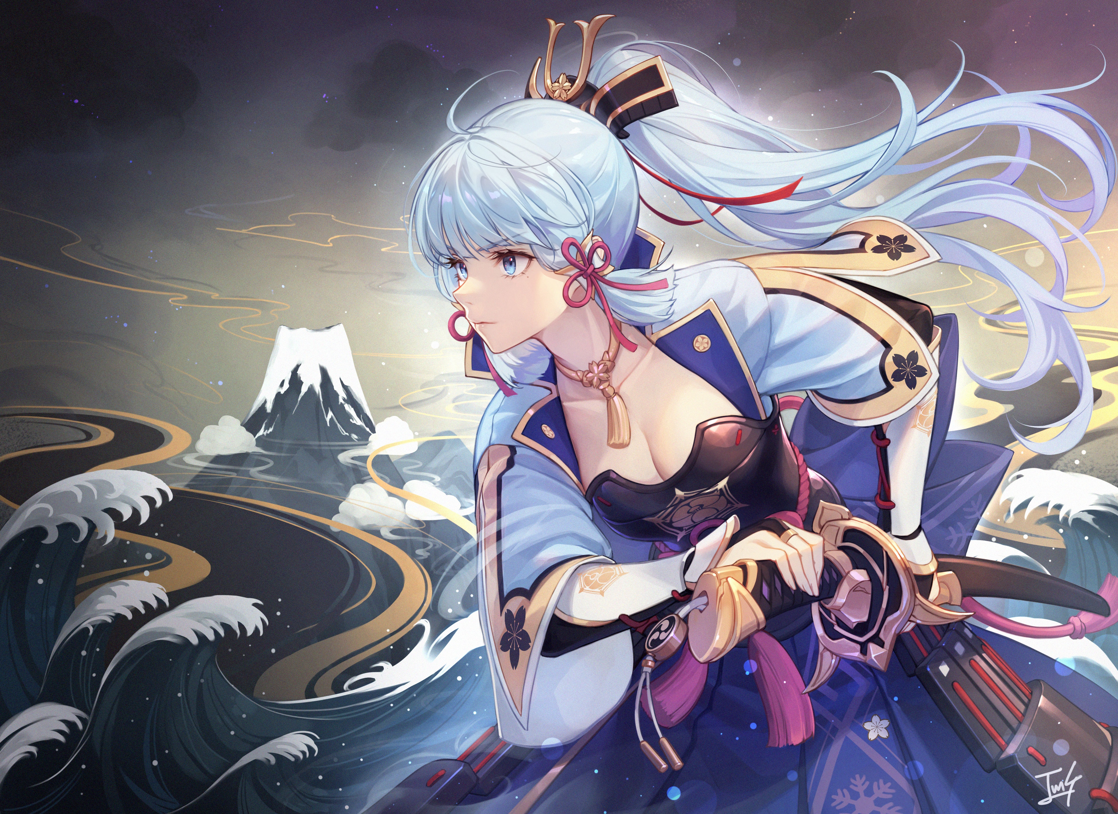 4K Genshin Impact: Kamisato Ayaka HD Wallpaper