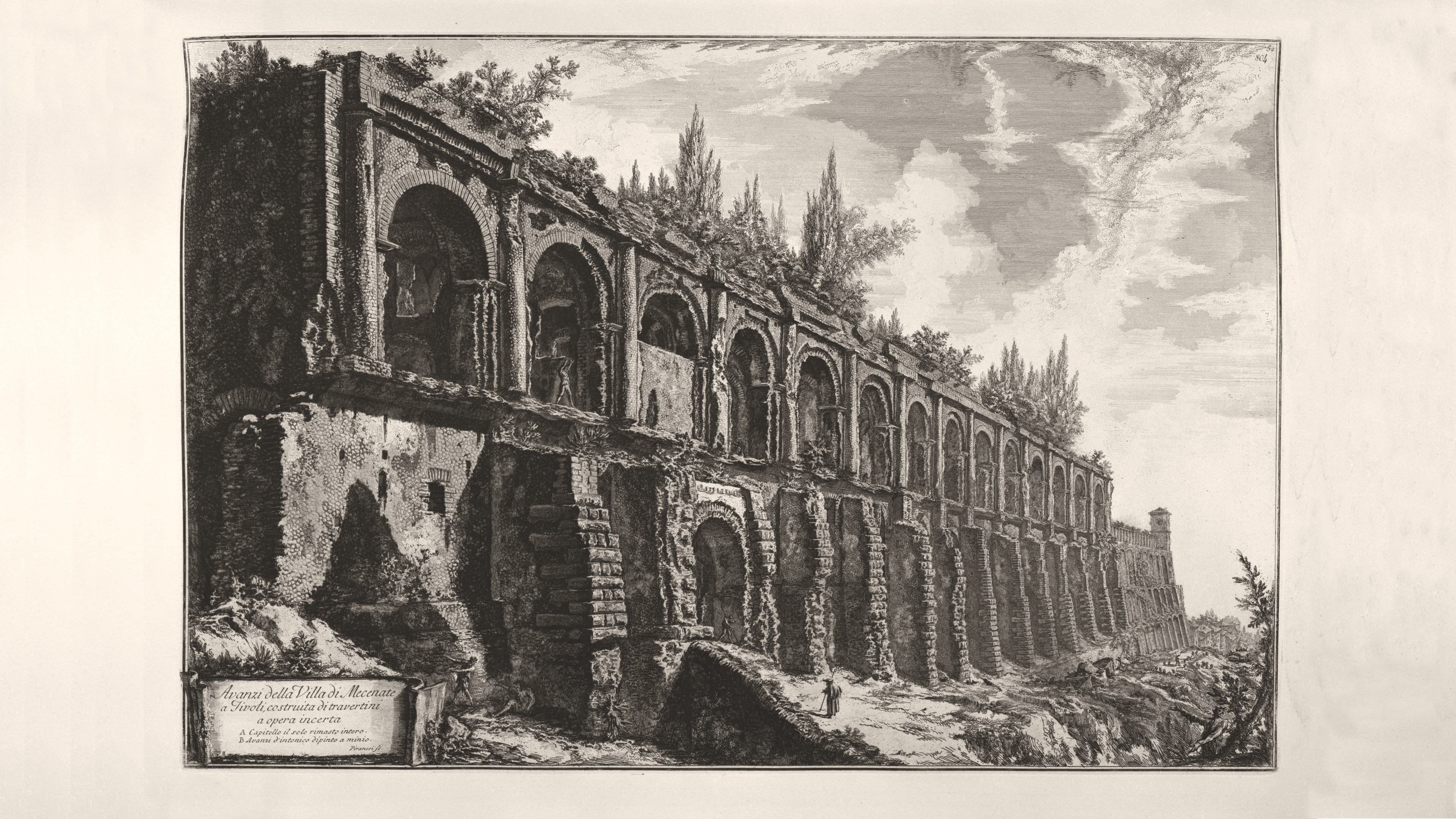 Roman Ruins by Giovanni Battista Piranesi HD Wallpaper