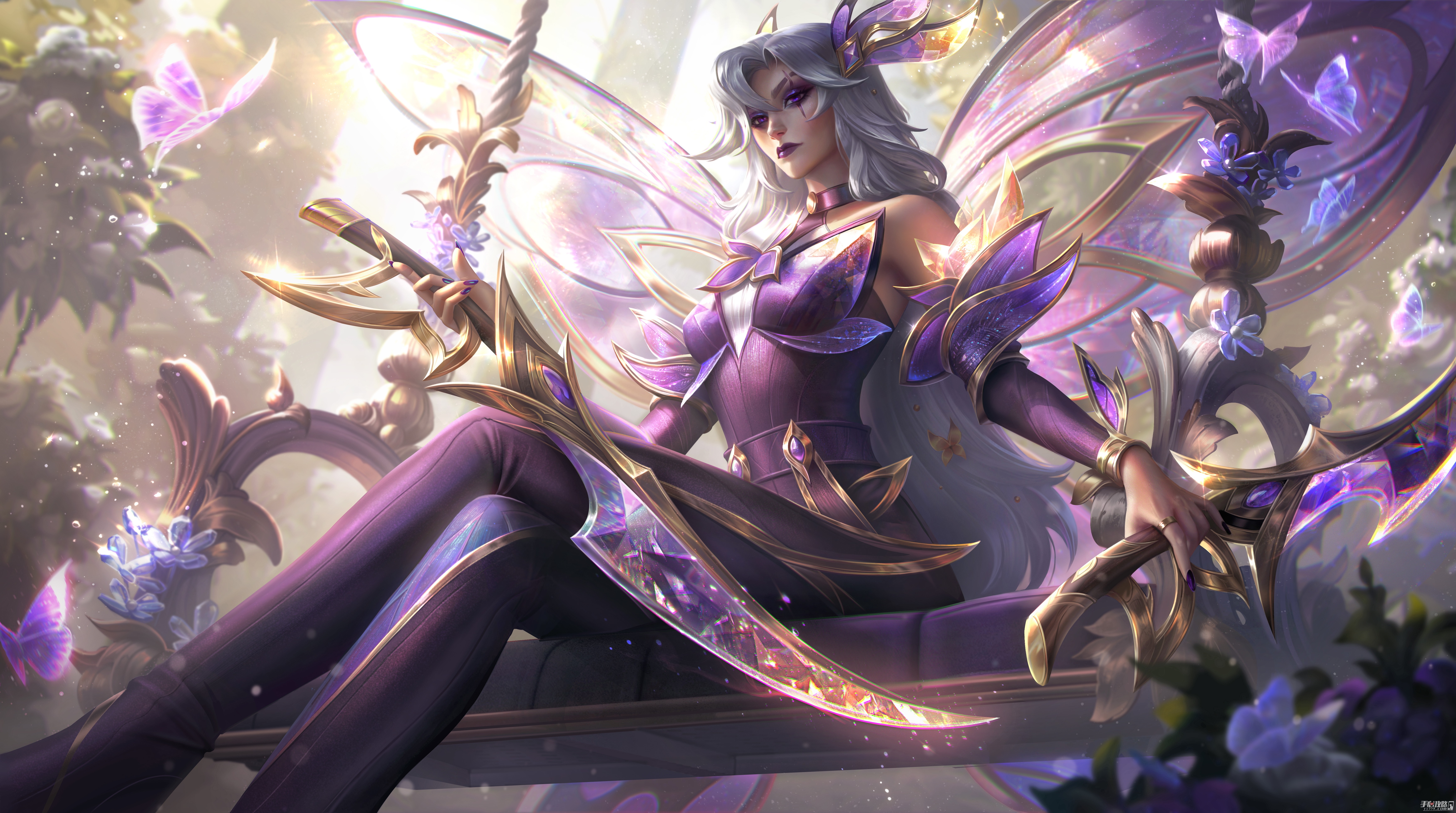 4K Butterfly Katarina from League of Legends HD Wallpaper