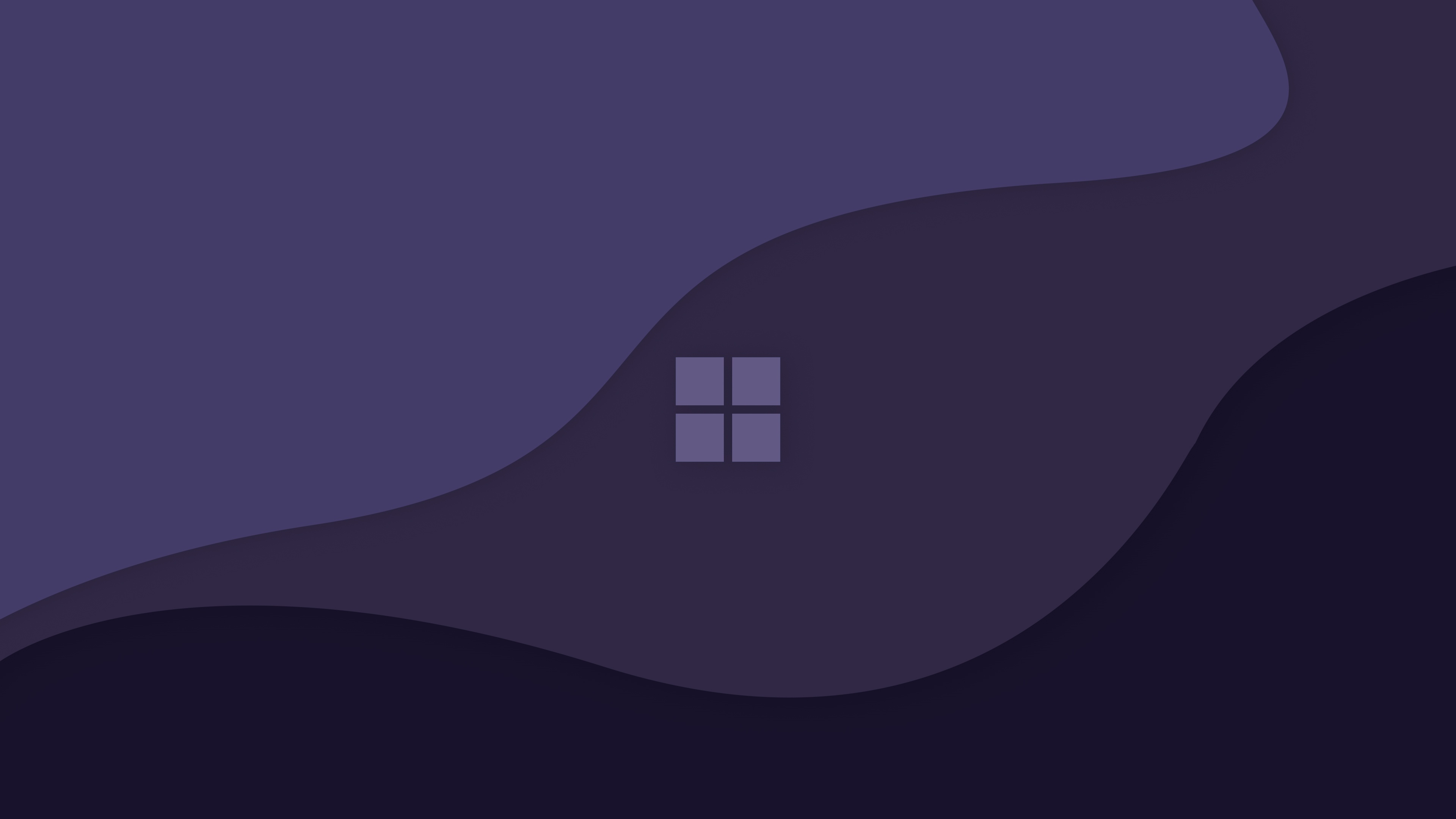 Windows 11 logo on abstract purple background HD Wallpaper
