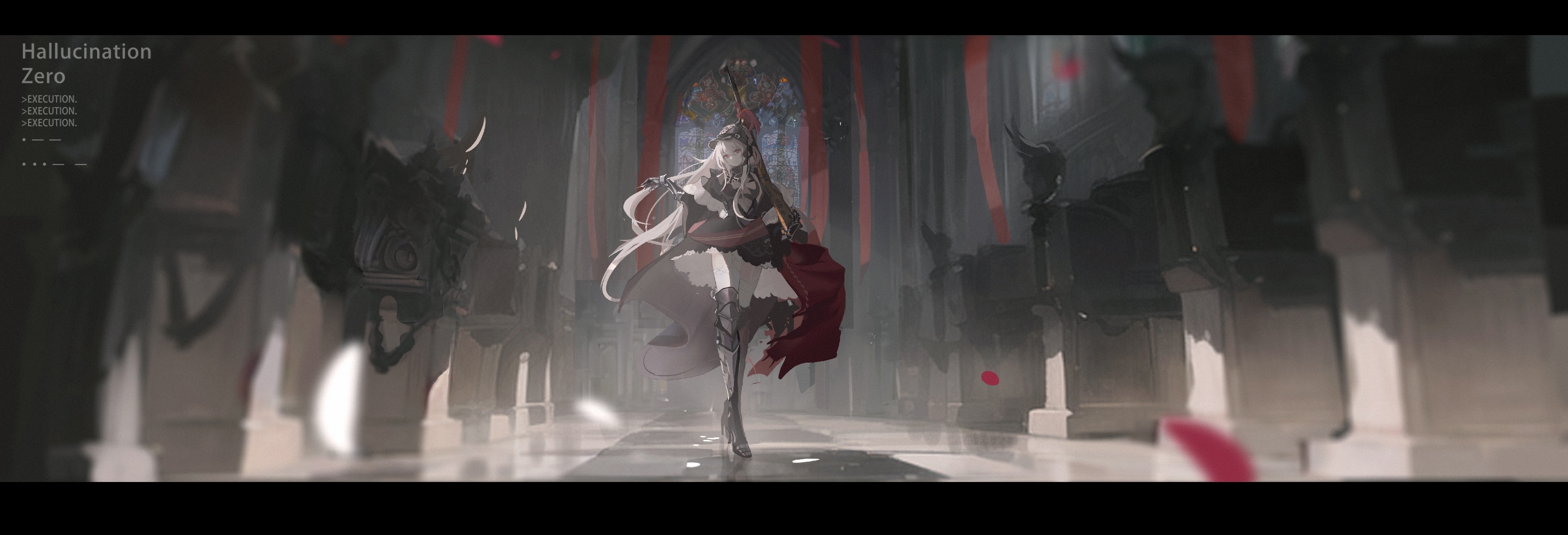 Hallucination Zero in a Gothic Cathedral HD Wallpaper