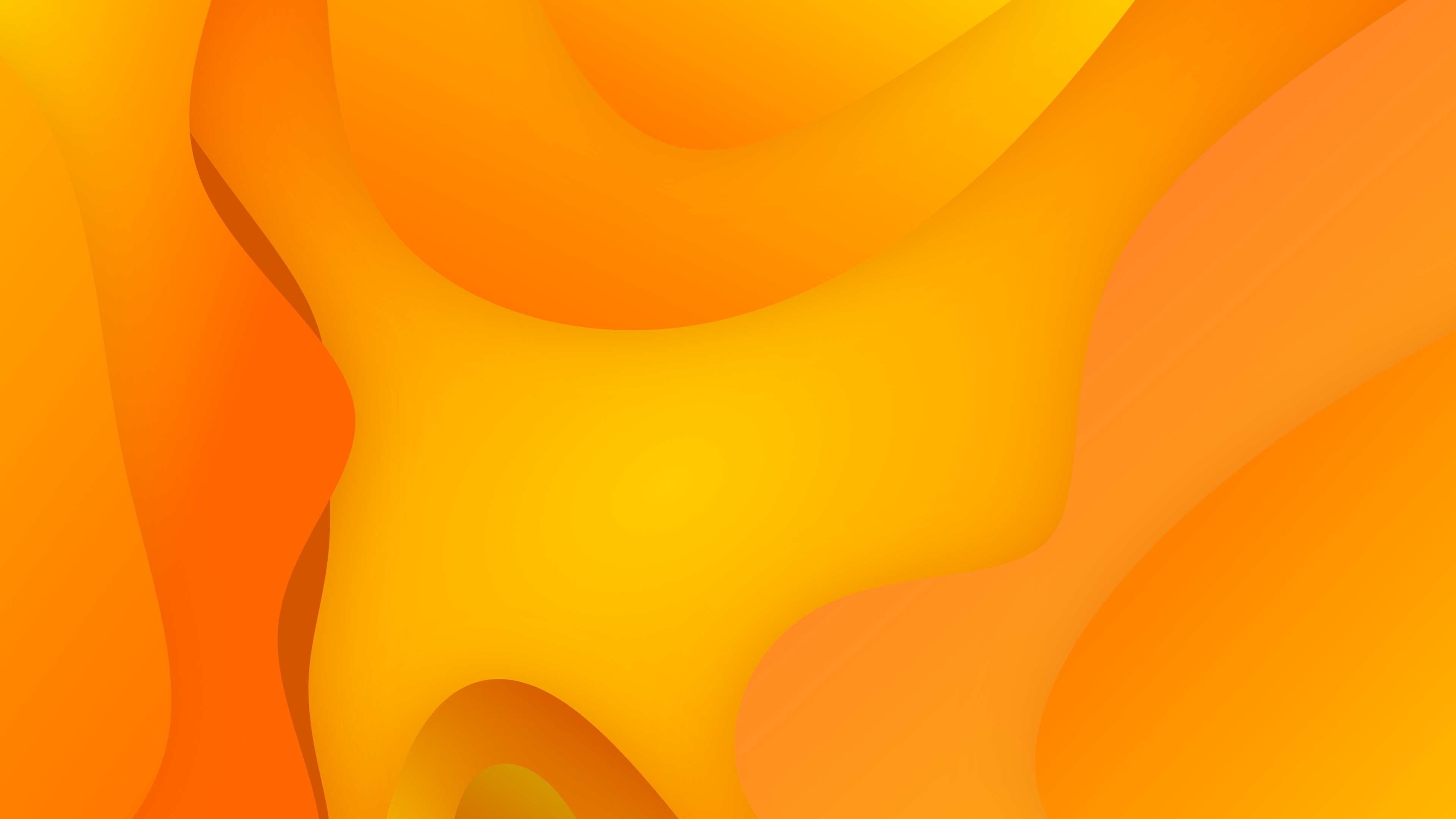 4K Yellow Fluid 3D Abstract HD Wallpaper