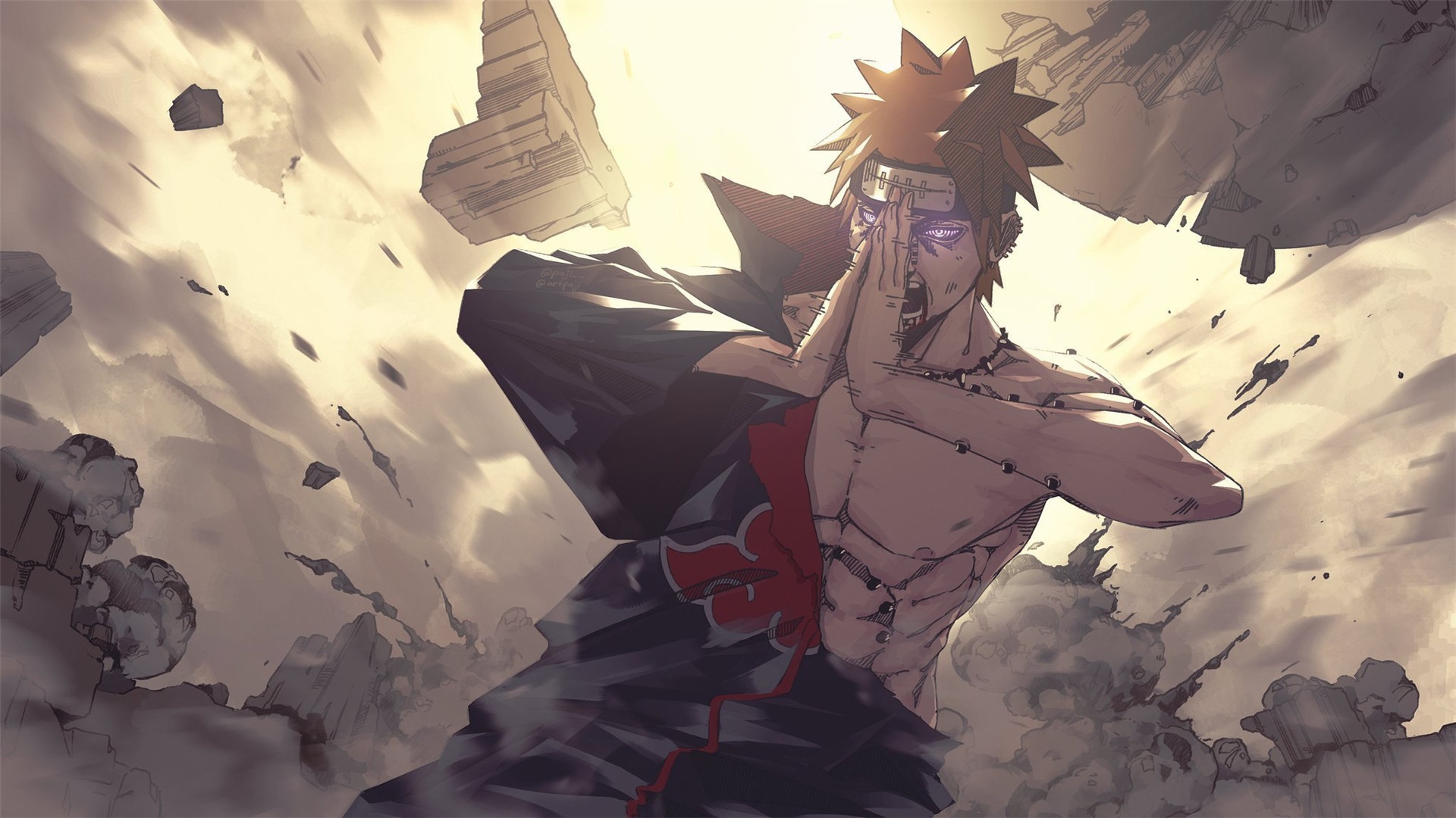 Pain from Naruto fan art HD Wallpaper