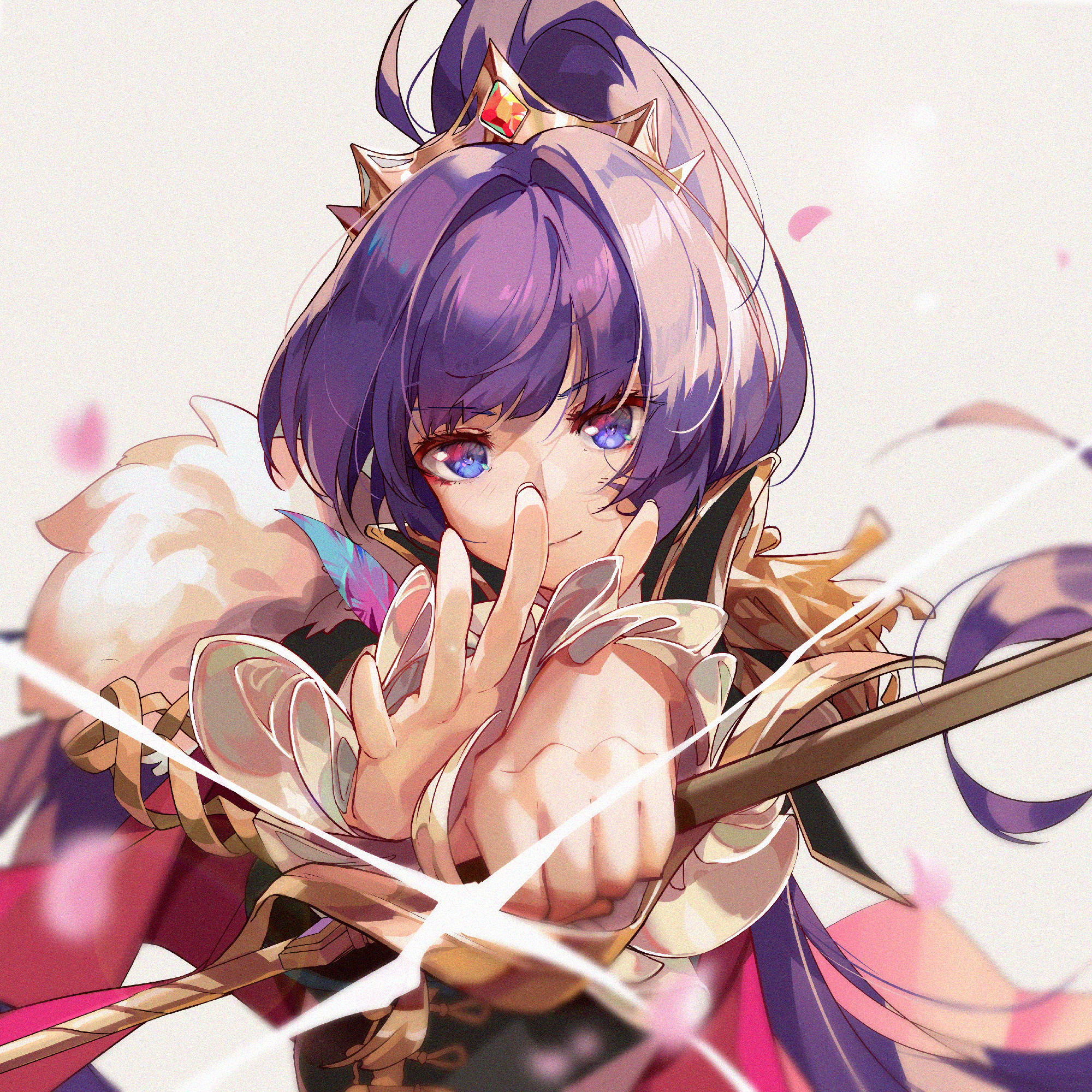 Raiden Mei from Honkai Impact 3rd with a crown HD Wallpaper