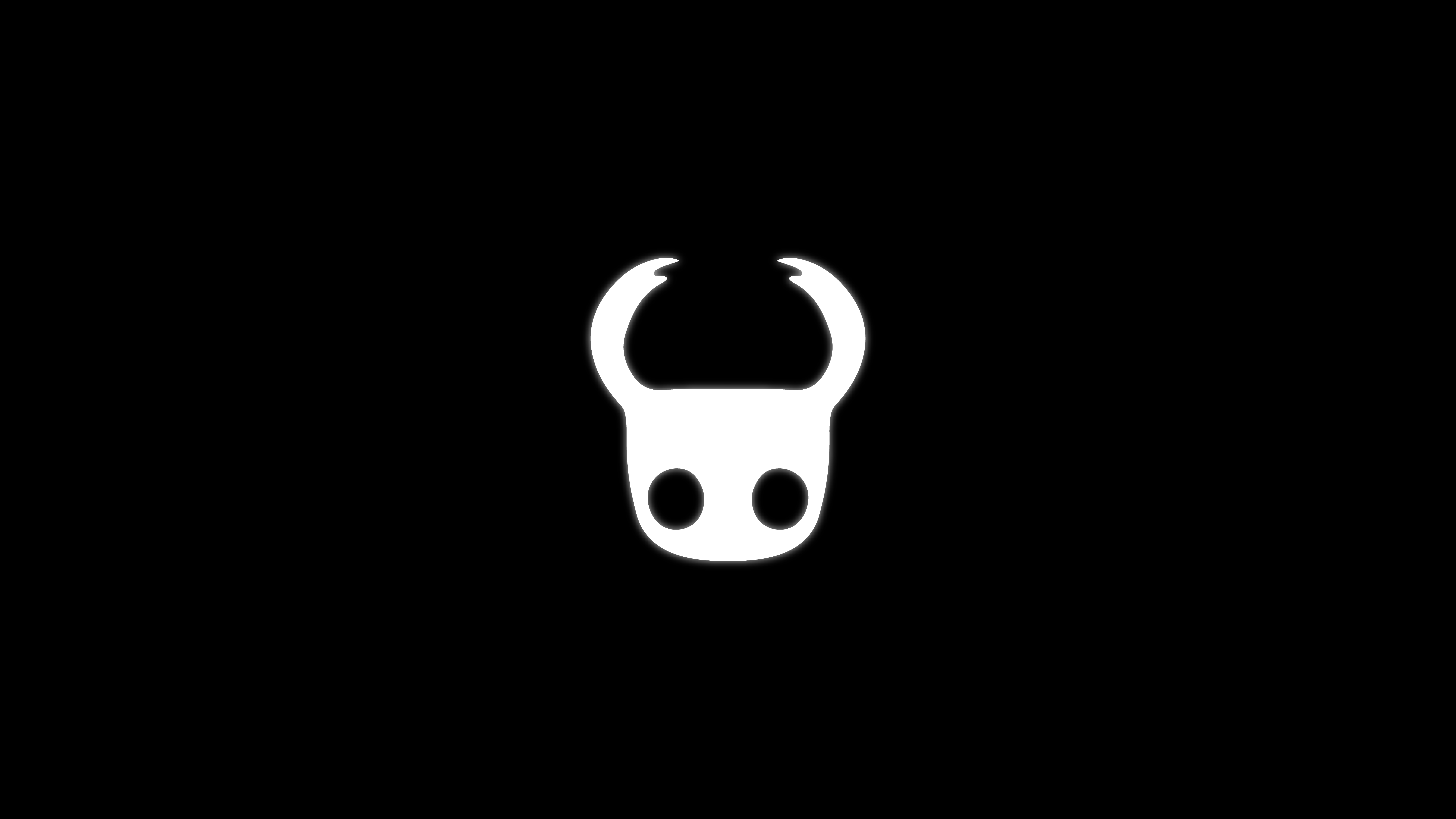 Hollow Knight Logo on Black Background HD Wallpaper