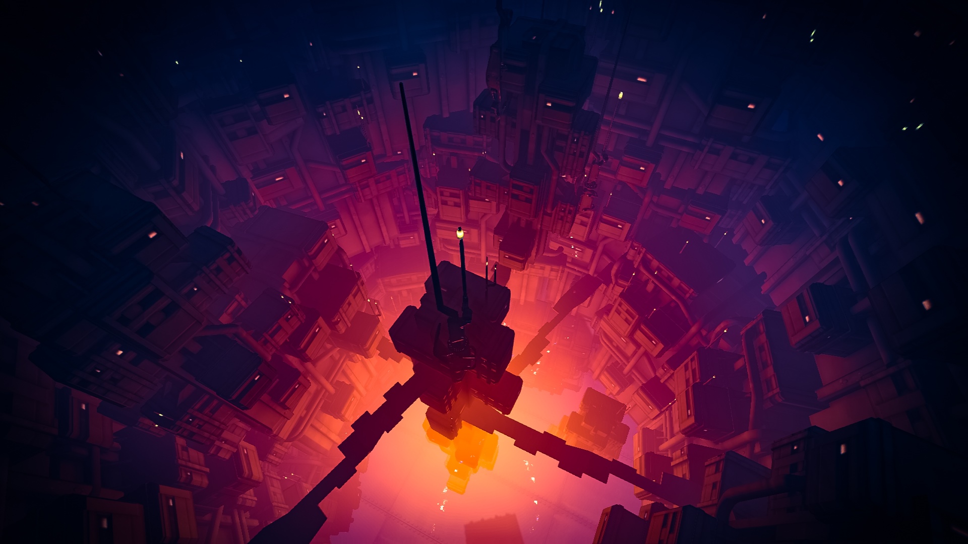 Overwatch screenshot of a futuristic structure HD Wallpaper