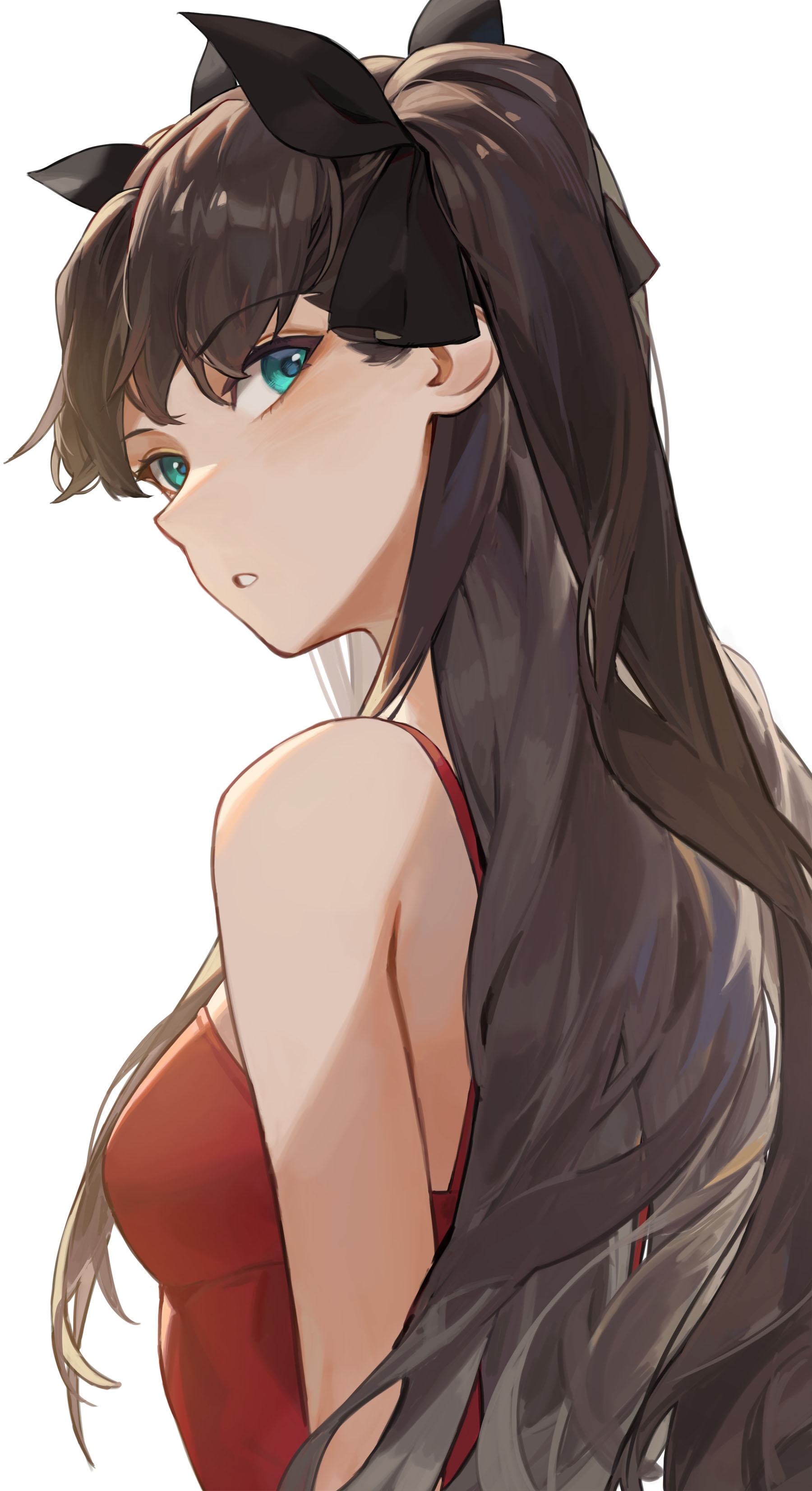 Tohsaka Rin from Fate series with twintails HD Phone Wallpaper